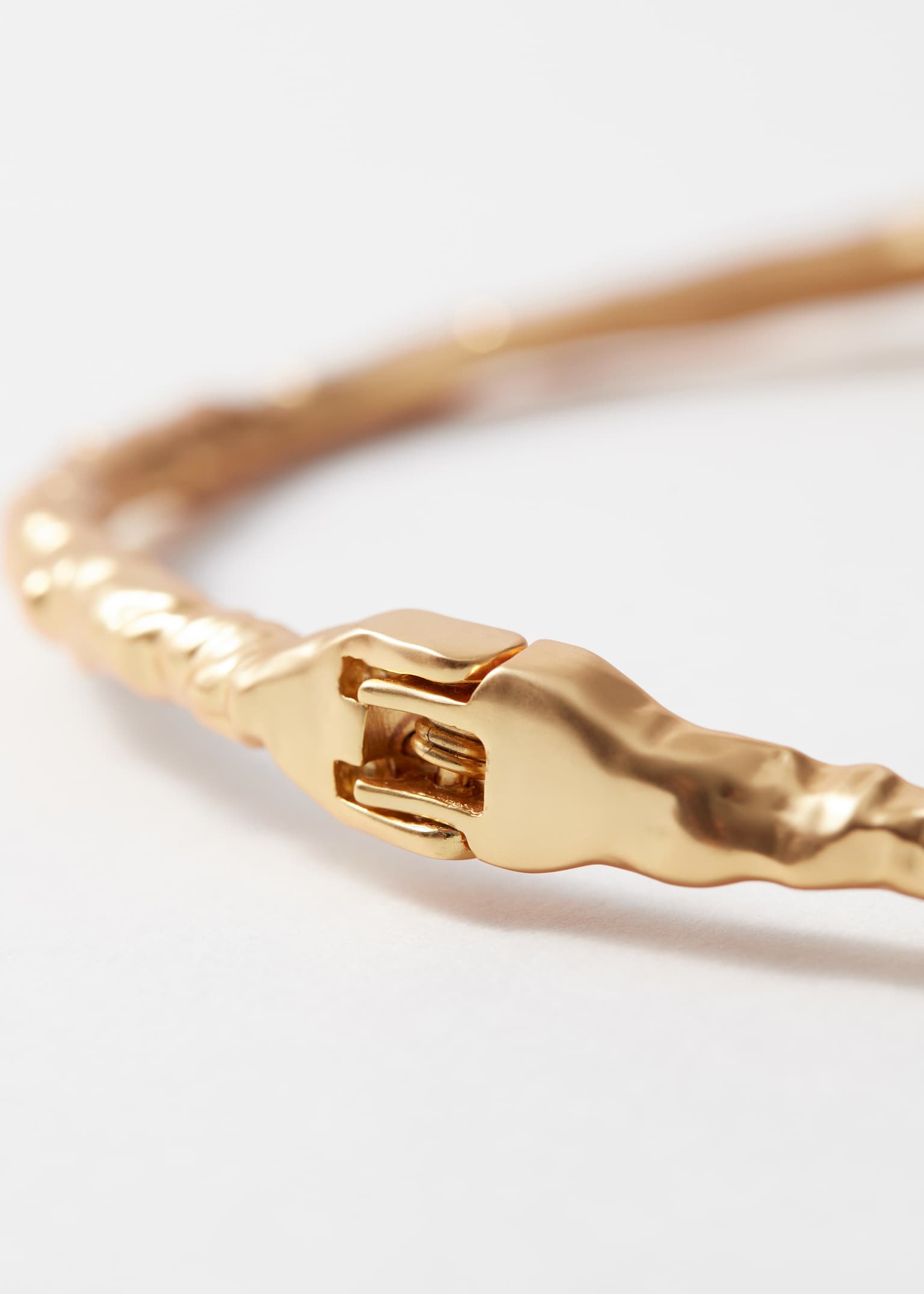 Plastický náhrdelník typu choker - Gold - 3