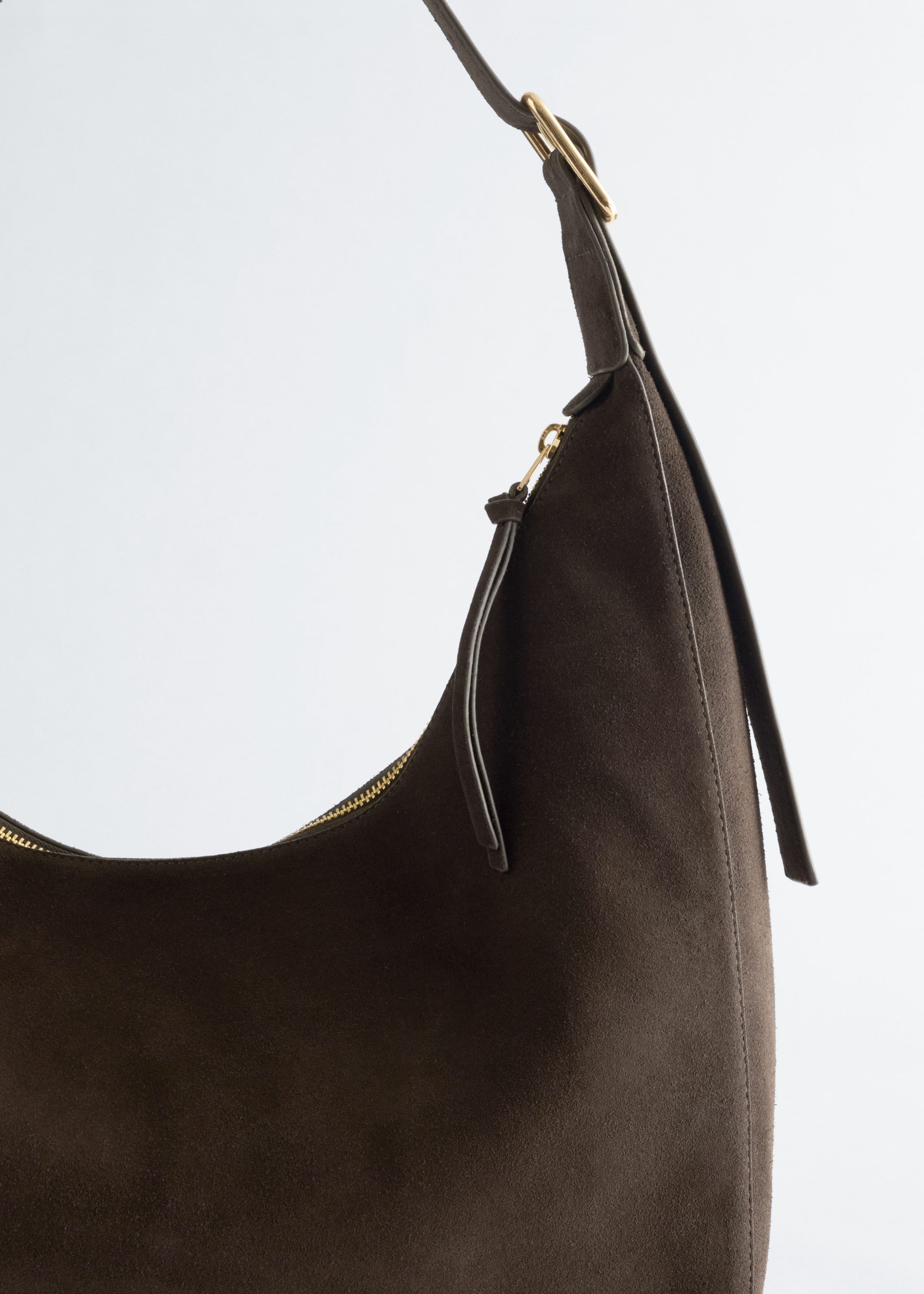 Image of Suede Shoulder Bag