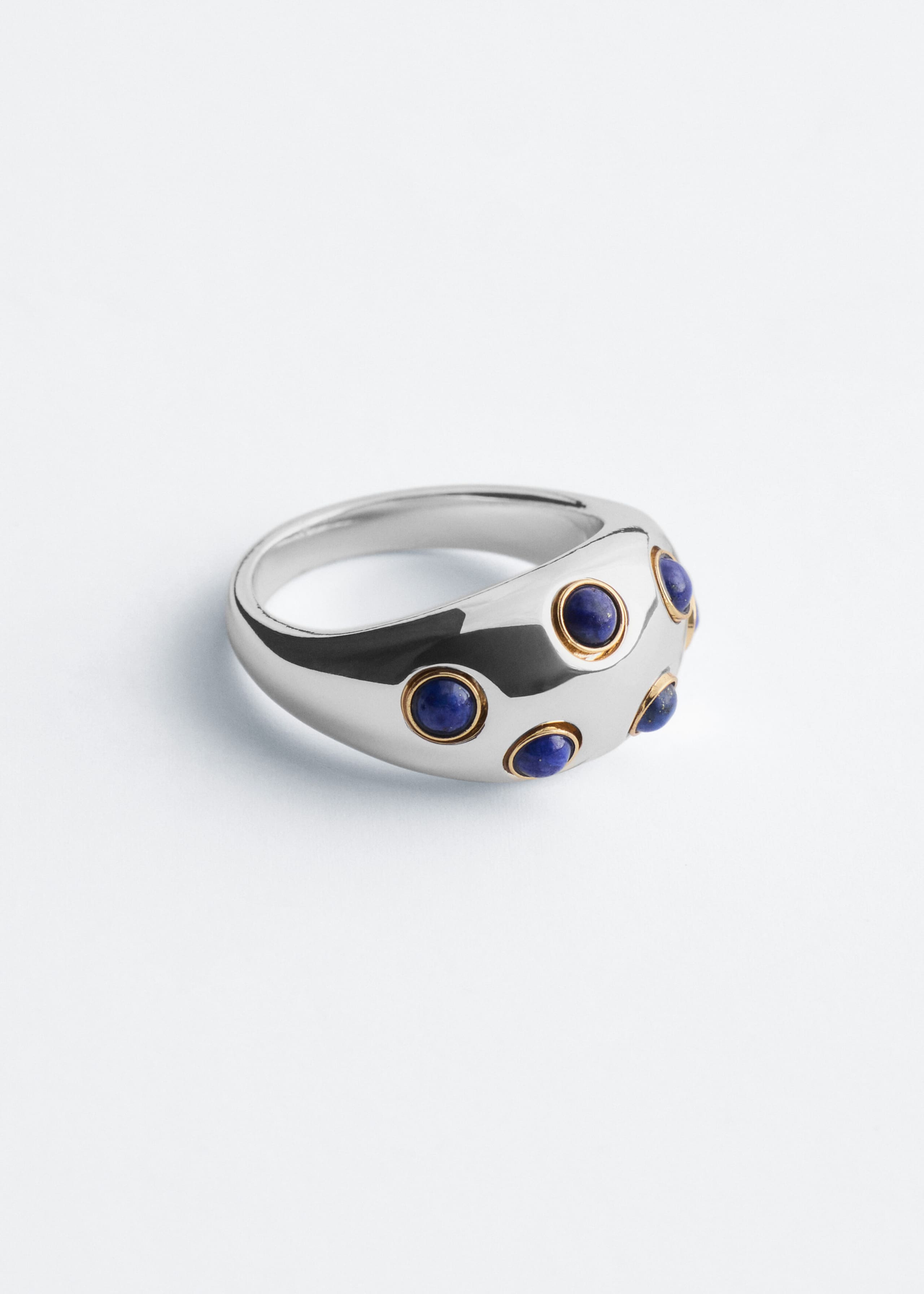 Anello iconico con lapislazzuli - Argento - Natura morta