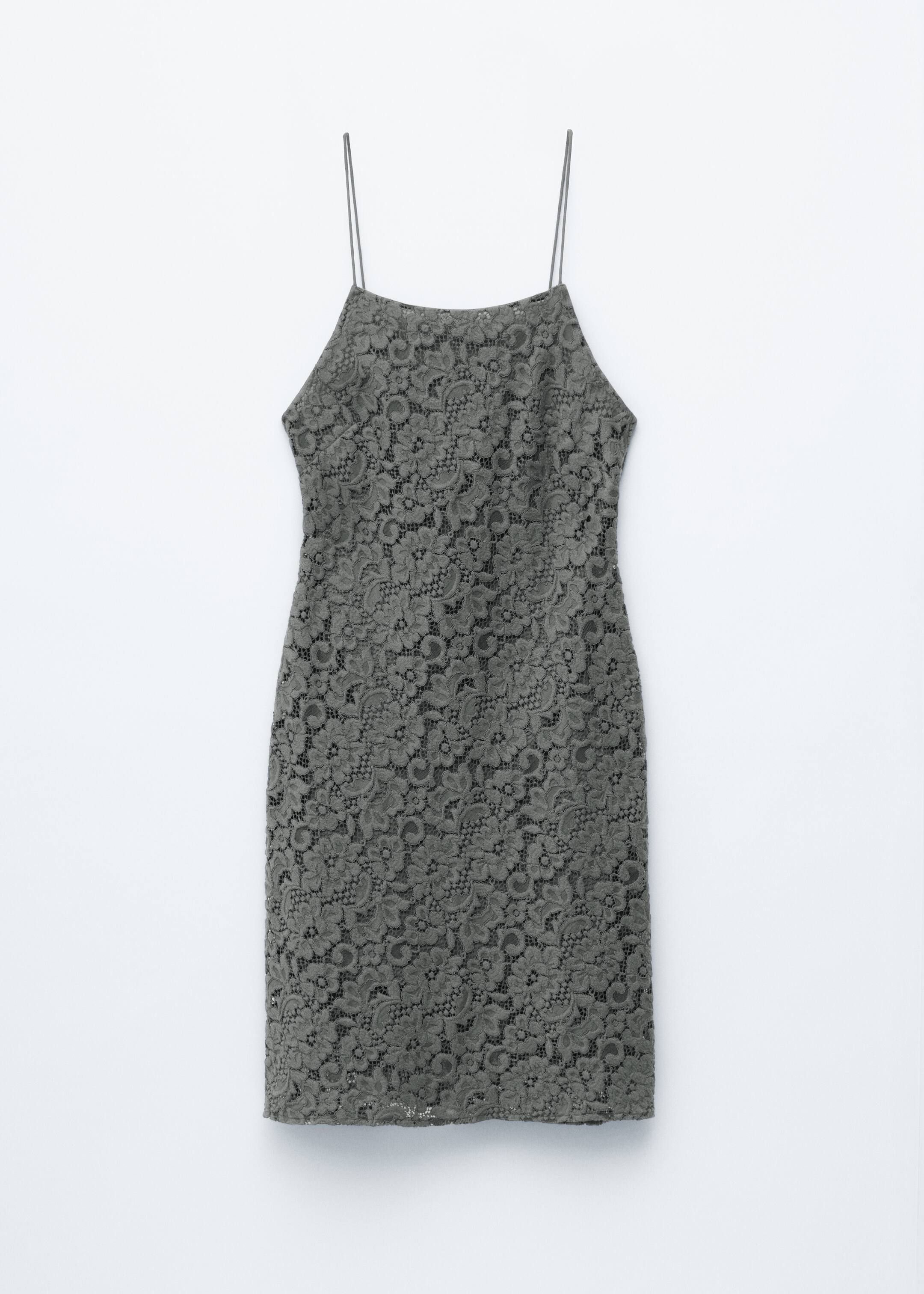 Größeres Bild ansehen: Midikleid mit Spitze - Dunkelgrau - Ladies | H&M DE 5