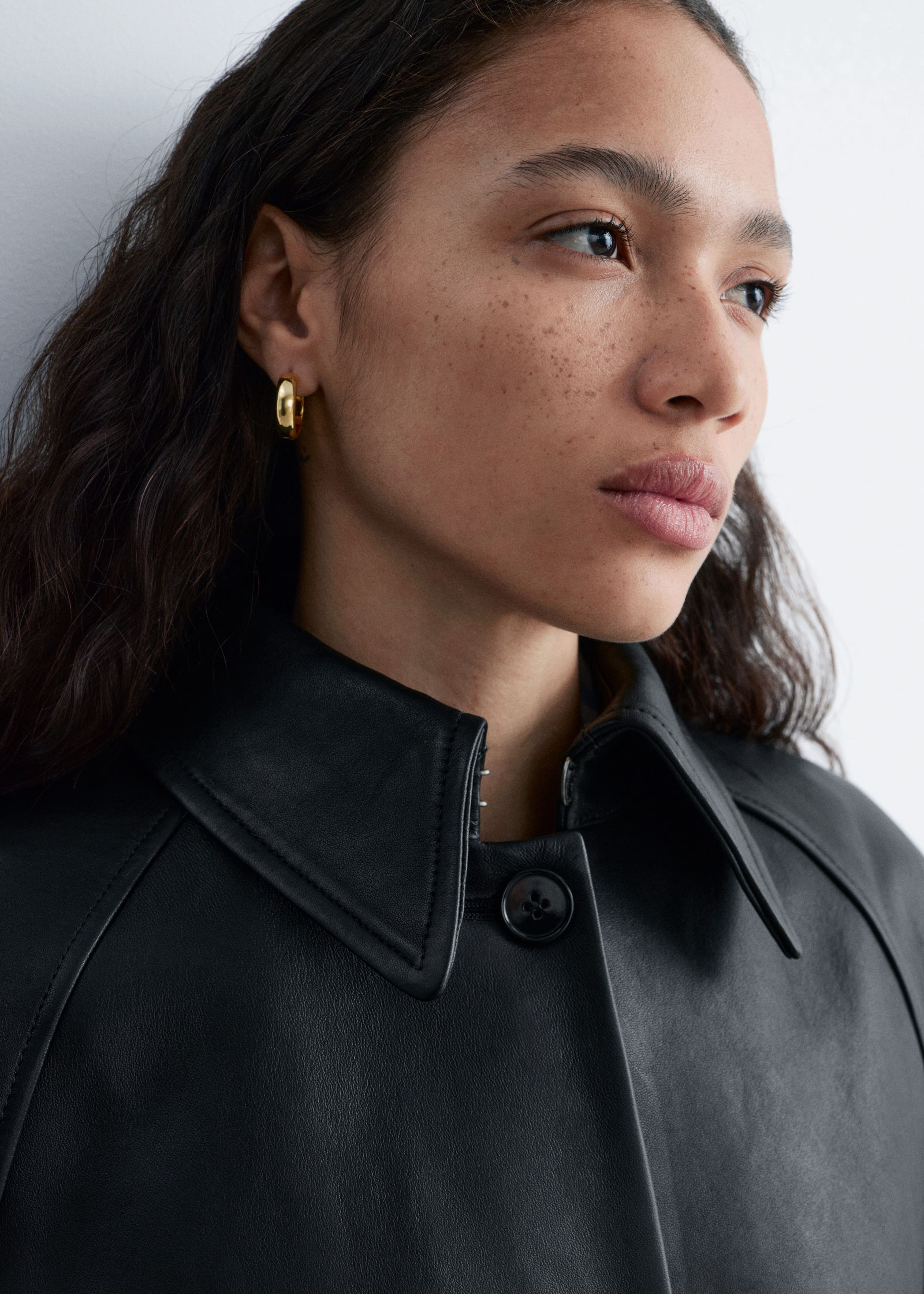 Chunky Hoop Set - Silver - Lookbook