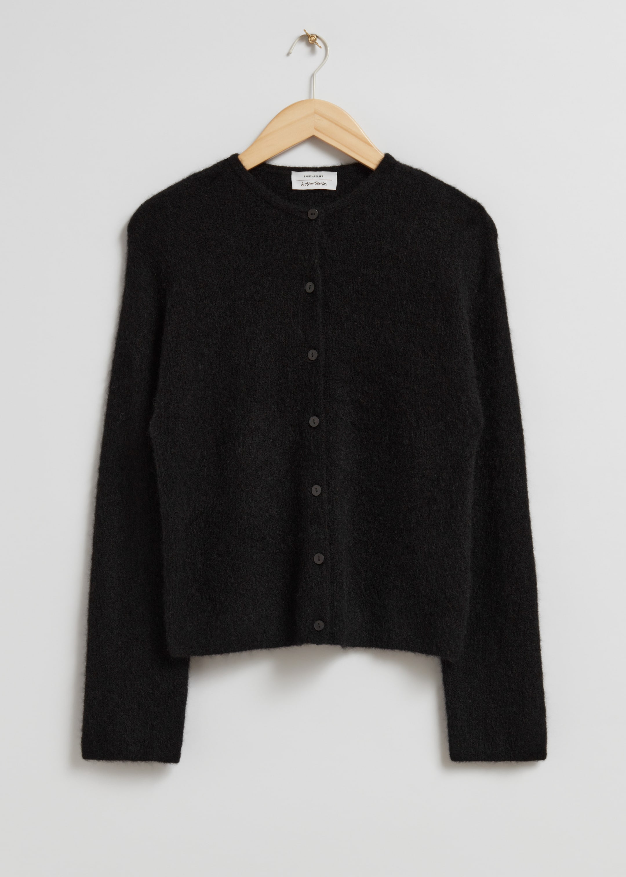 Agrandir l'image: Cardigan en maille d’alpaga mélangé - Noir - FEMME | H&M BE 1