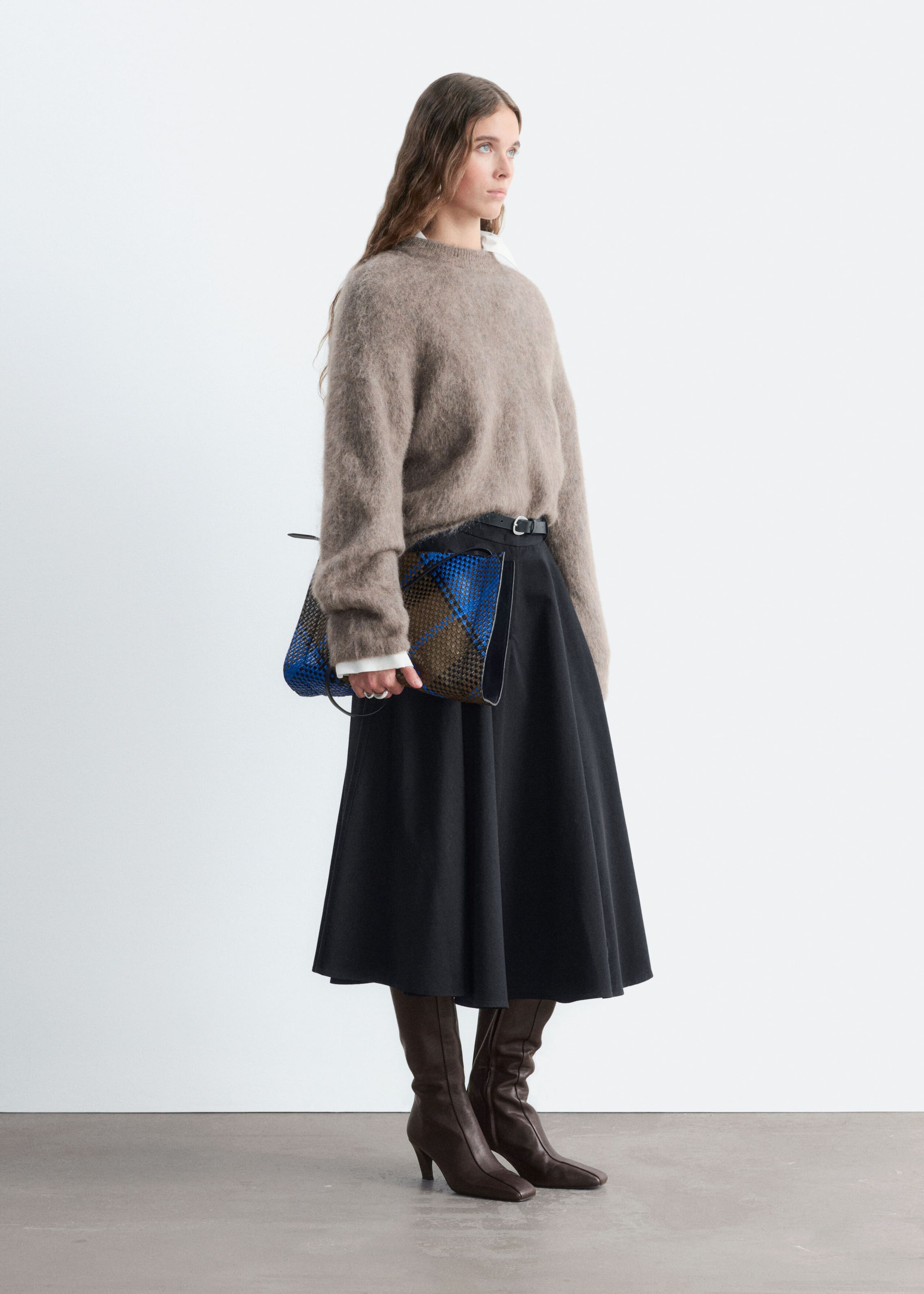 Mohair-Blend Jumper - Dark Mole - Lookbook