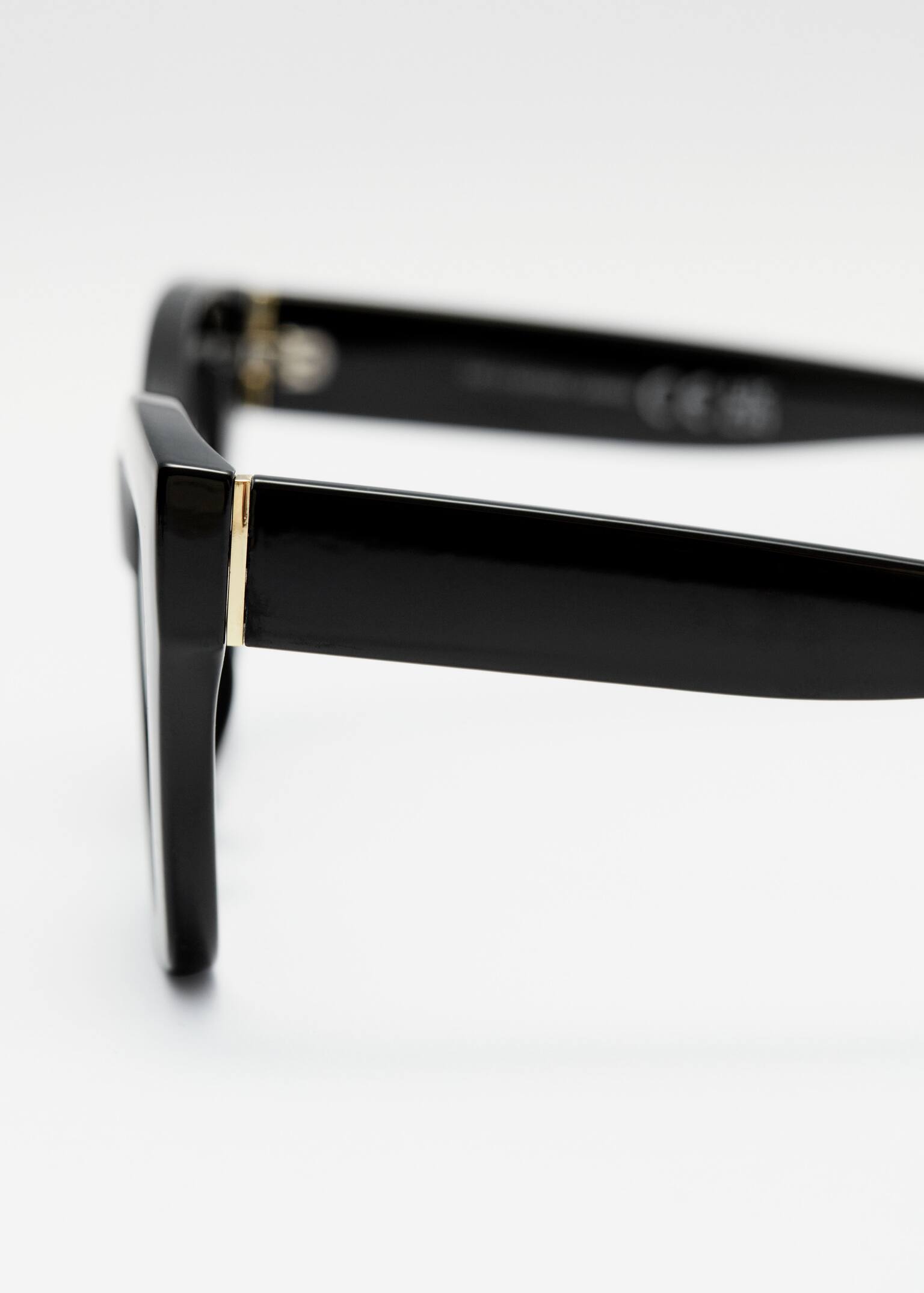 Lunettes de soleil œil de chat - Noir/Marron Clair - 2