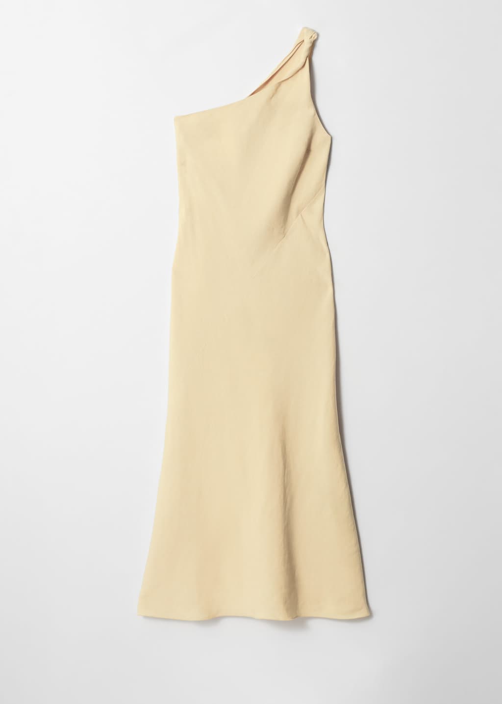 Vestido midi de un solo hombro - Marrón oscuro - Bodegón