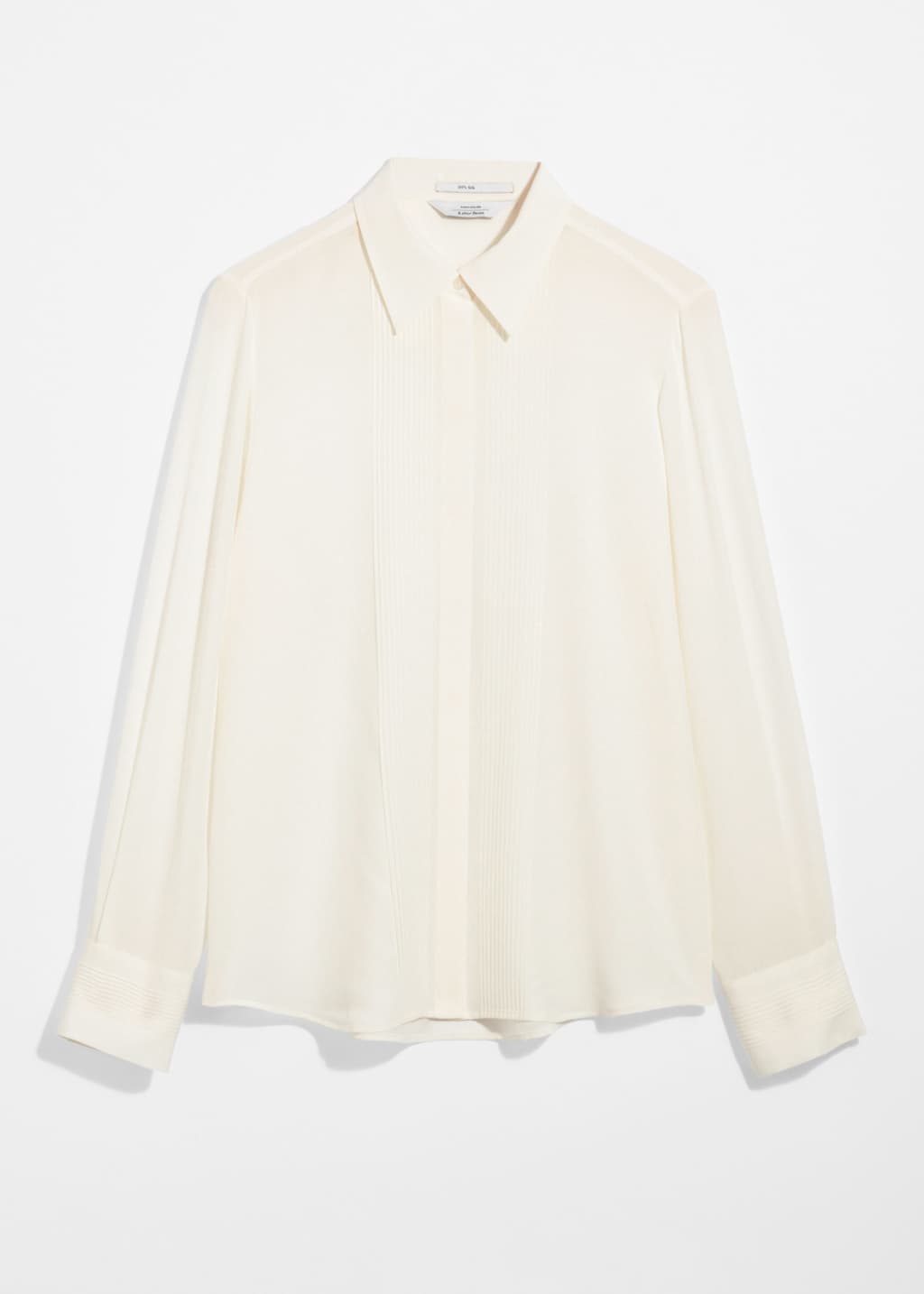 Chemise en soie à pinces - Blanc - Still Life