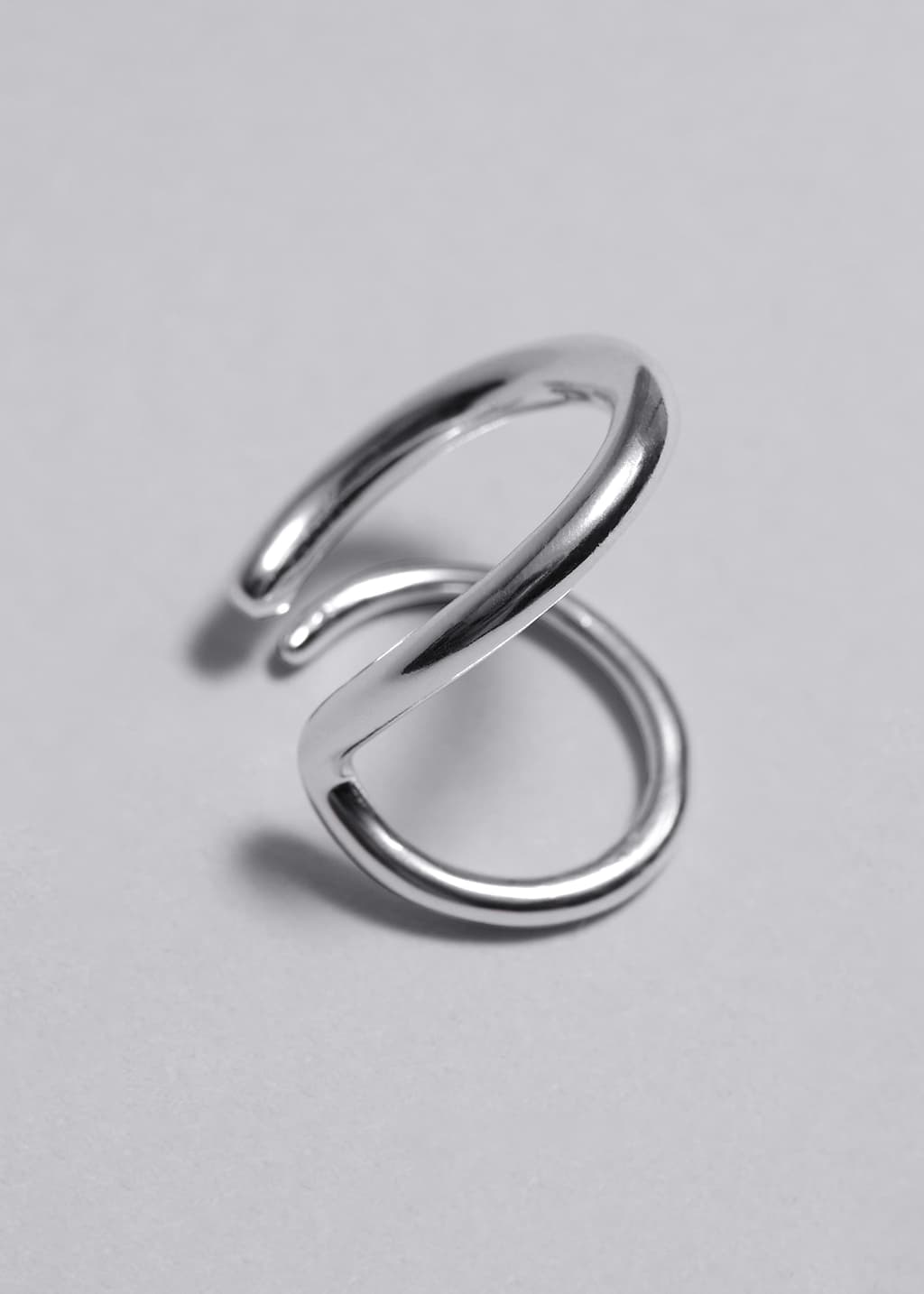 Ear cuff de doble aro
