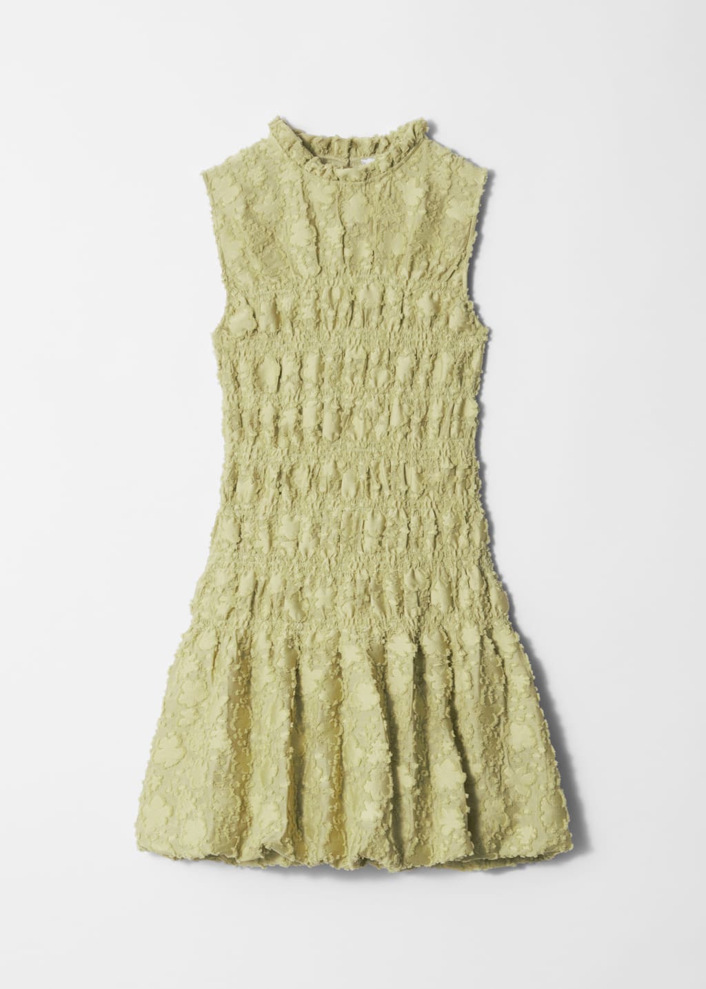 Smock Mini Dress - Floral Pattern - Still Life