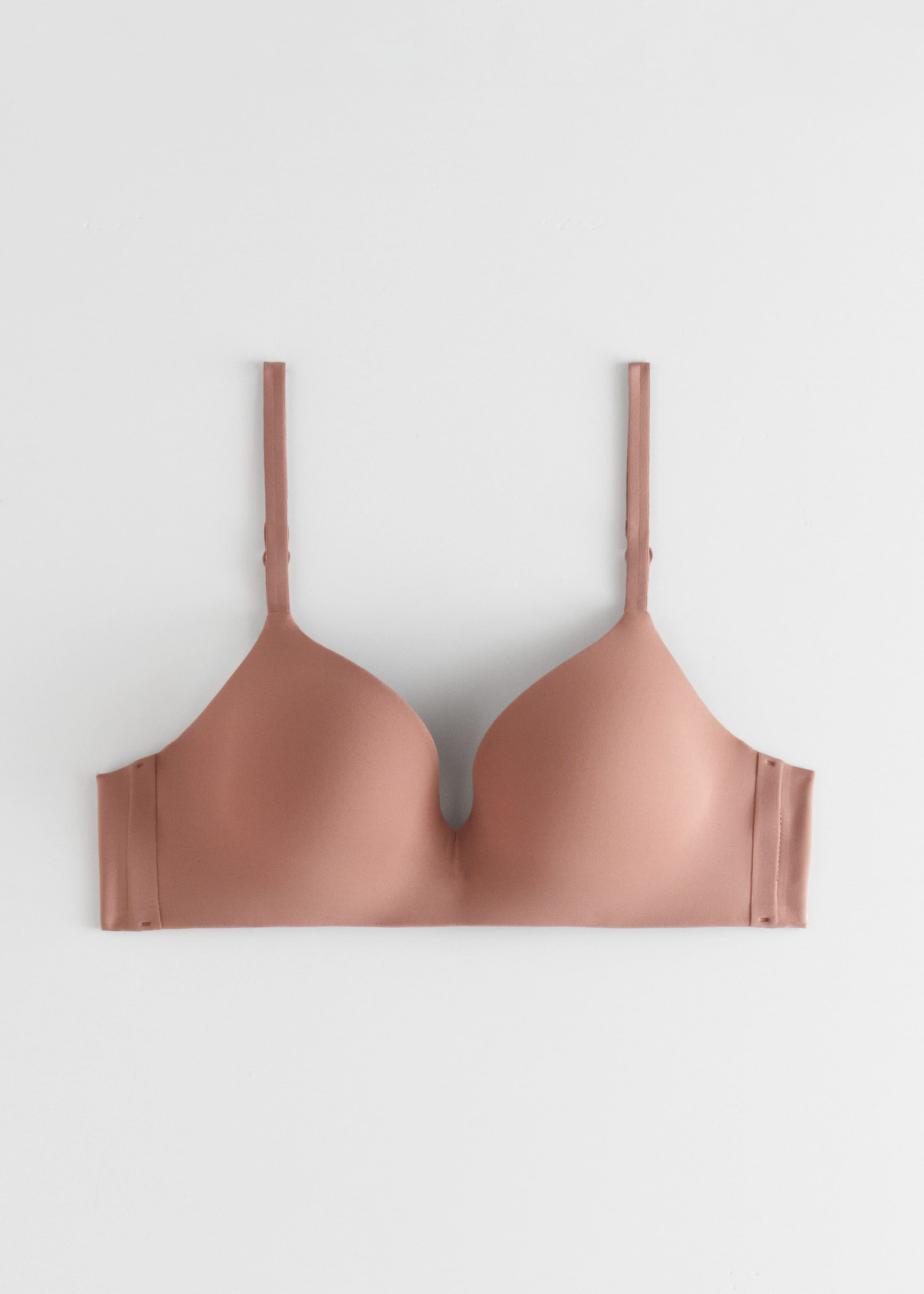 Seamless Technical Padded Bra - Dark Brown - Still Life