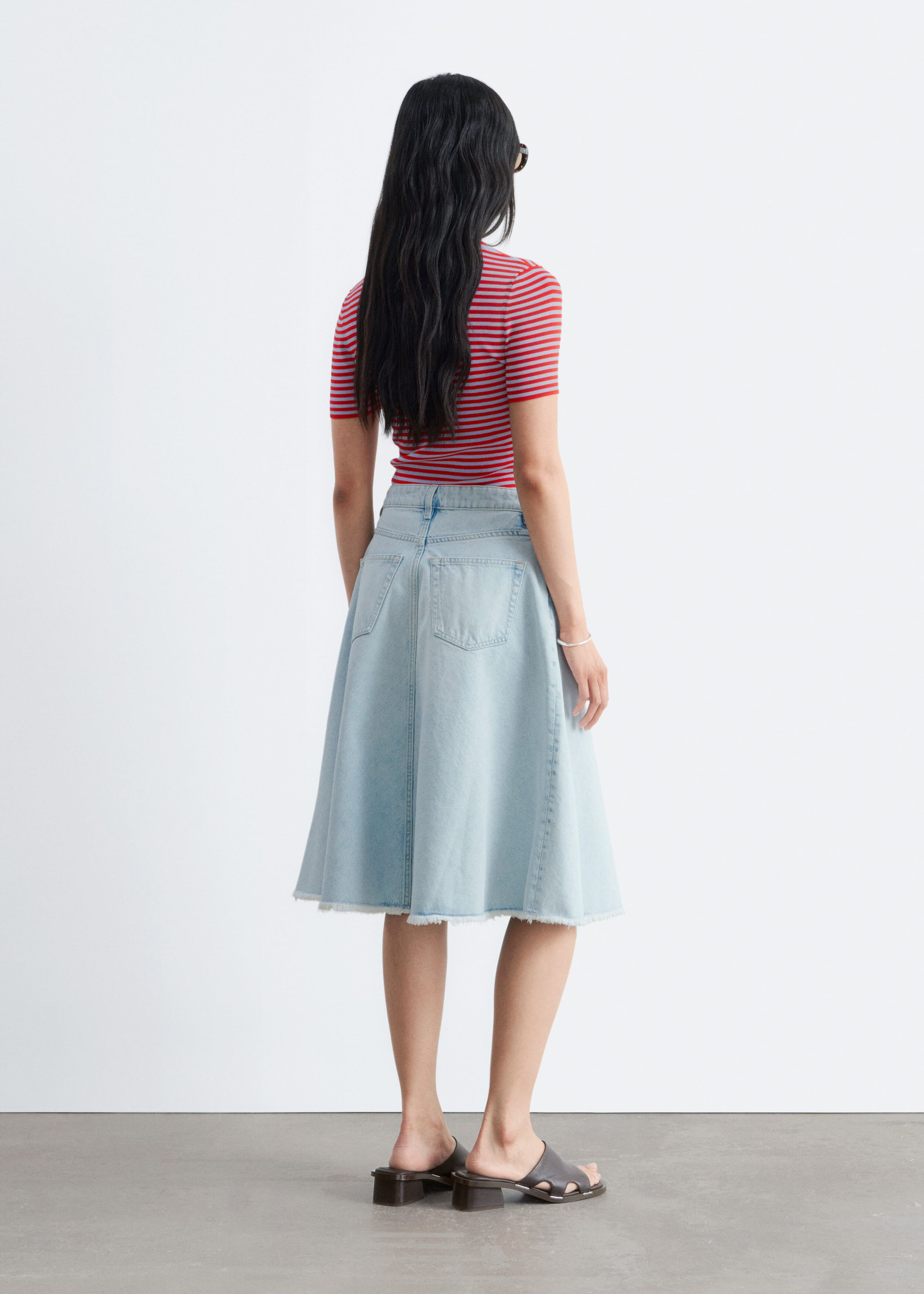 Image of Jeansrock mit unbearbeiteten Kanten