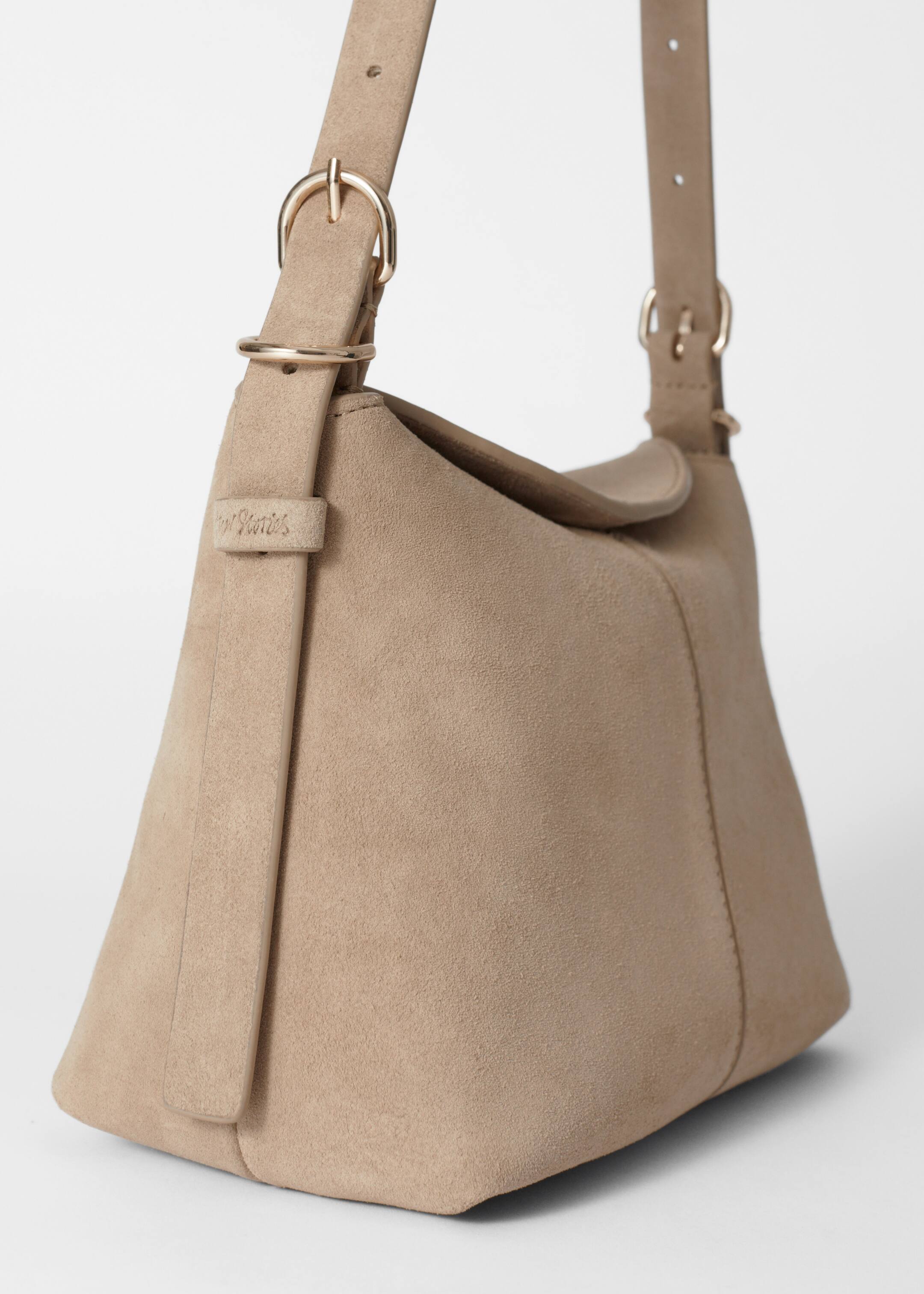 Zobrazit větší obrázek: Malá semišová taška - Béžový semiš - ŽENY | H&M CZ 4