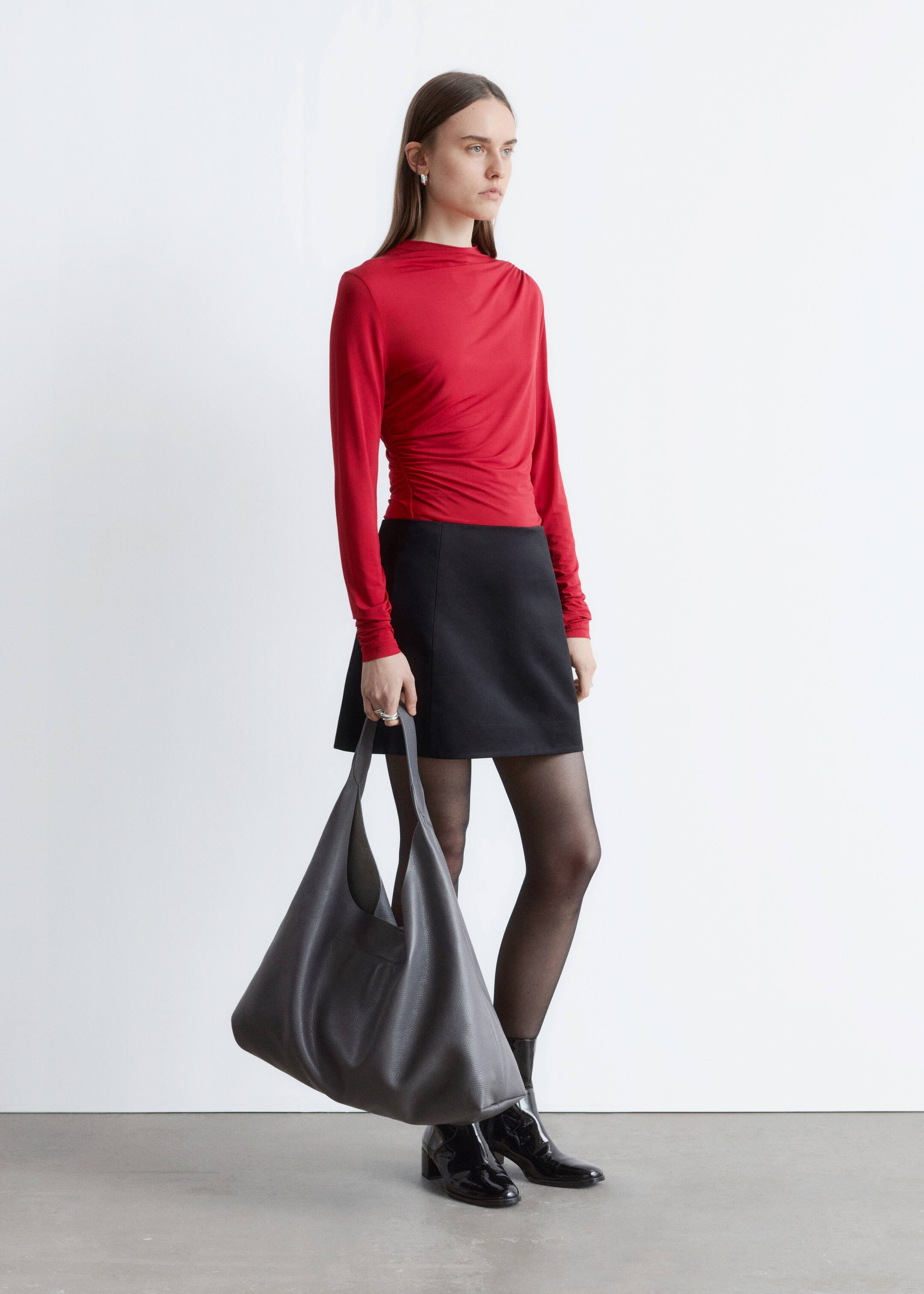 Nagyobb kép megtekintése: Draped Top - Piros - NŐI | H&M HU 5