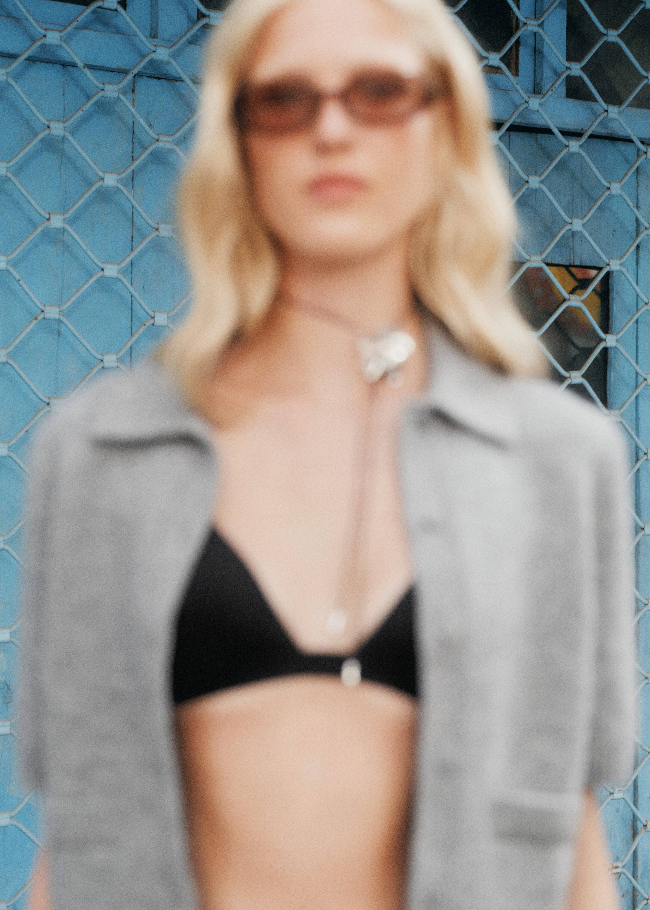 Größeres Bild anzeigen: Strickjacke mit kurzen Ärmeln - Grau - Ladies | H&M AT 8