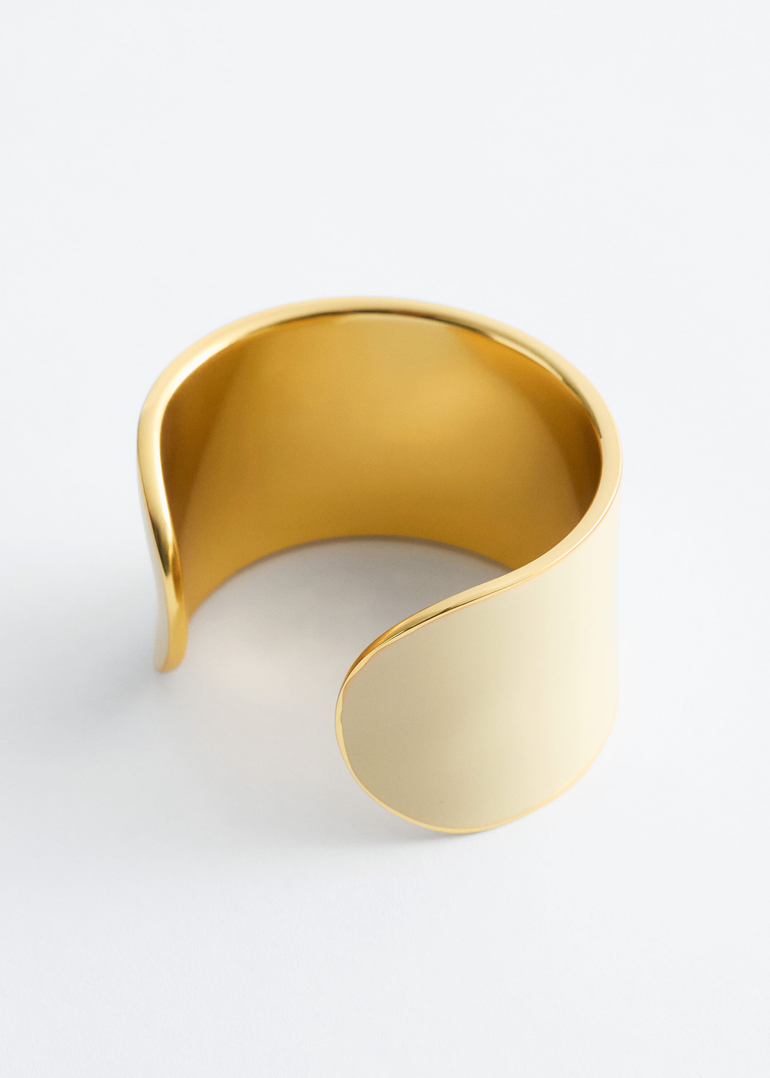 Two-Tone Cuff Bracelet - Black/Gold - Still Life