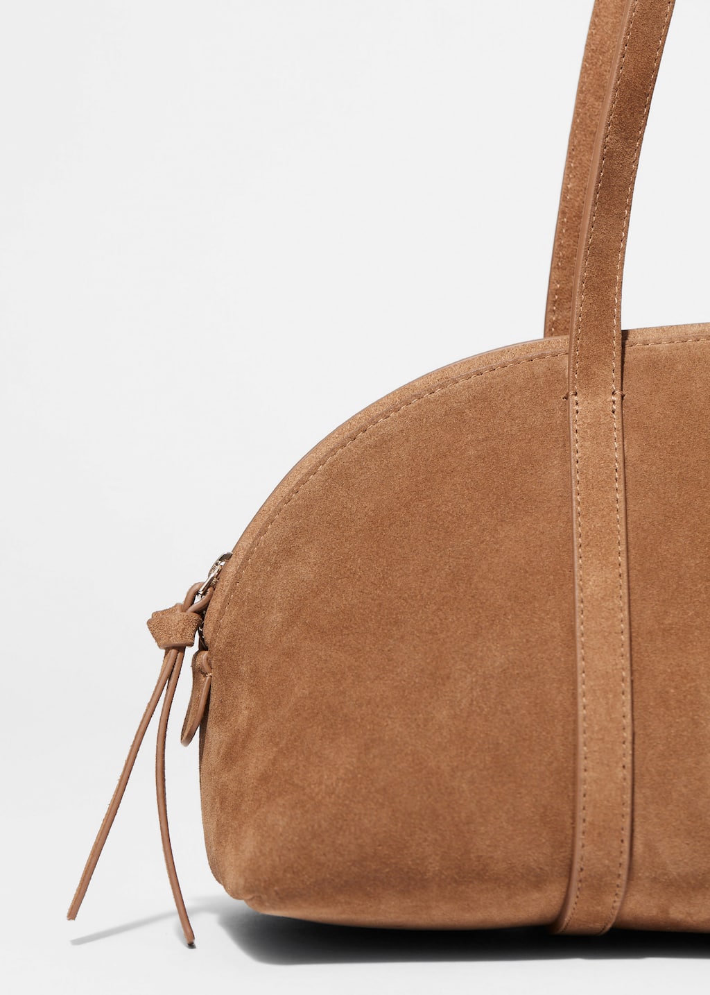 Image of Suede Bowling Bag