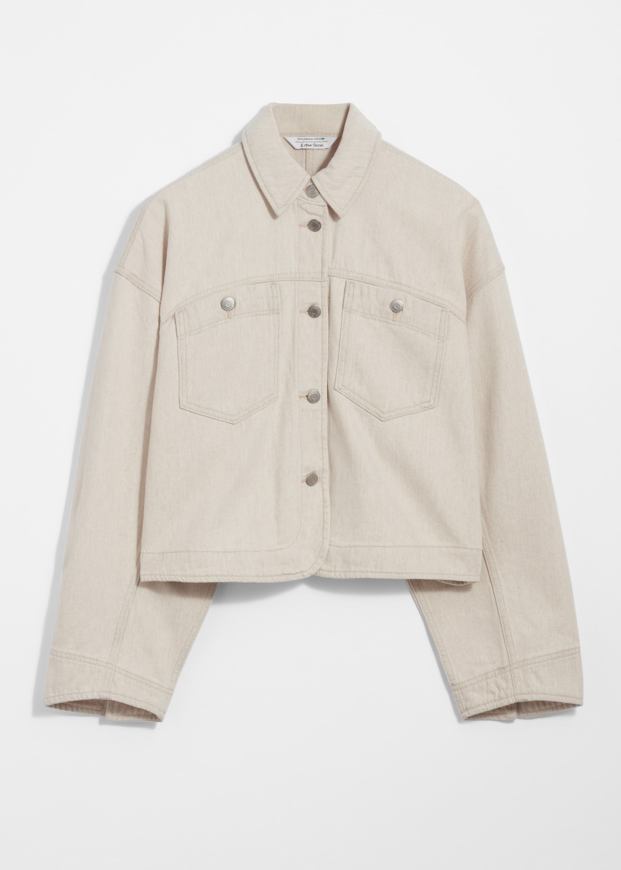 Größeres Bild anzeigen: Kastenförmige Jeansjacke - Hellbeige - Ladies | H&M AT 1
