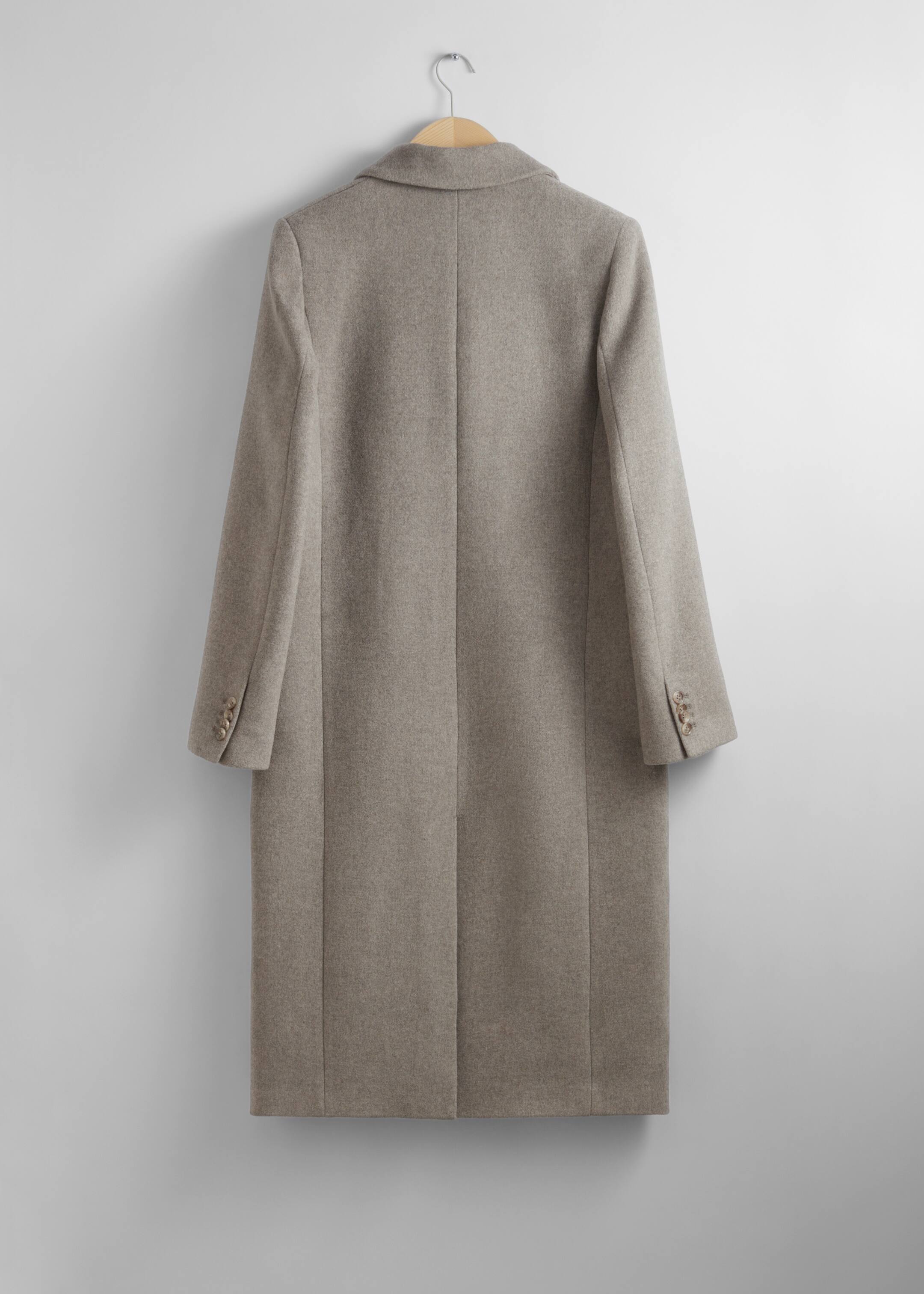 Größeres Bild ansehen: Einreihiger Wollmantel - Graubraun - Ladies | H&M DE 2