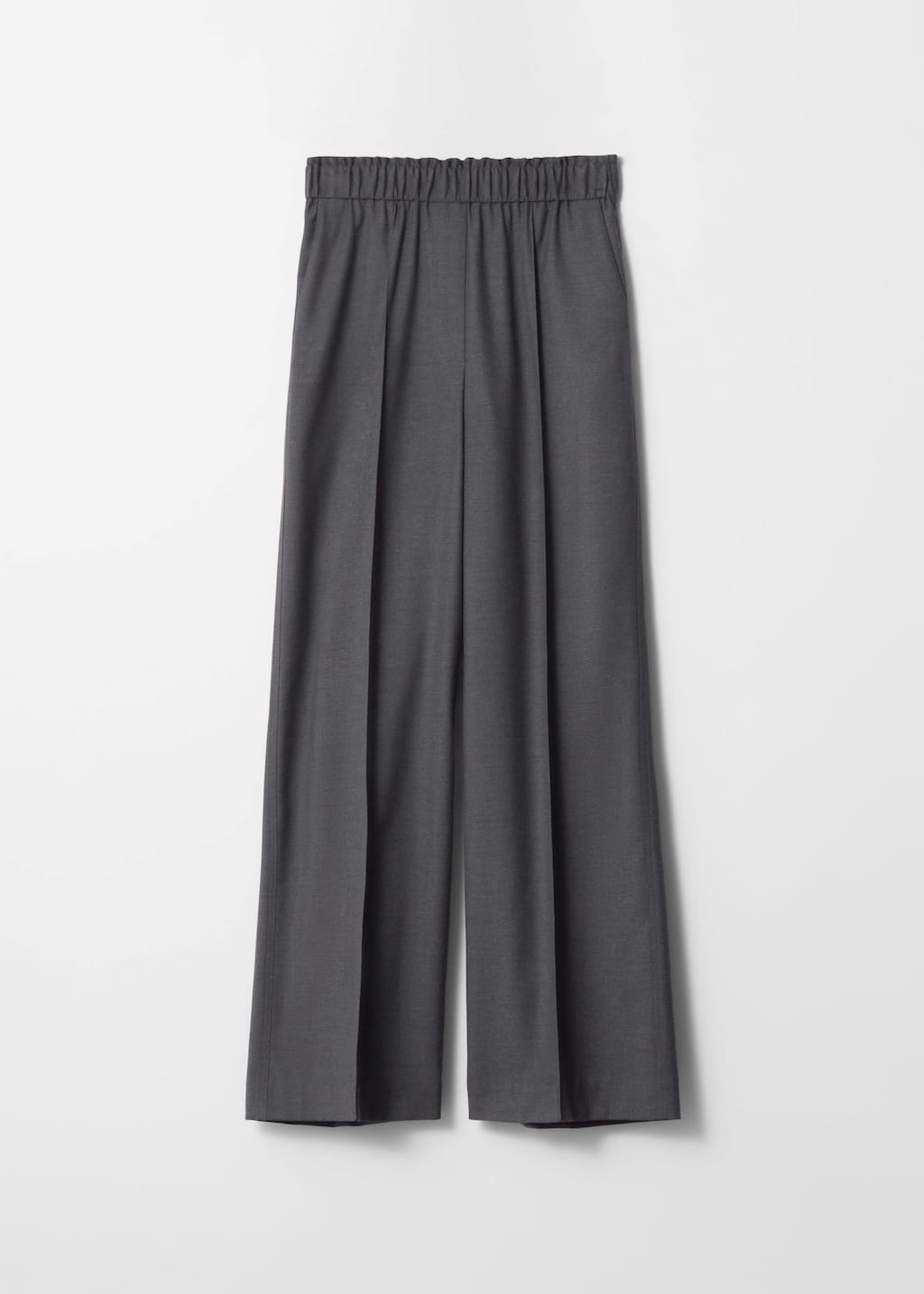 Tailored Elasticated-Waist Trousers - Grey - Still Life