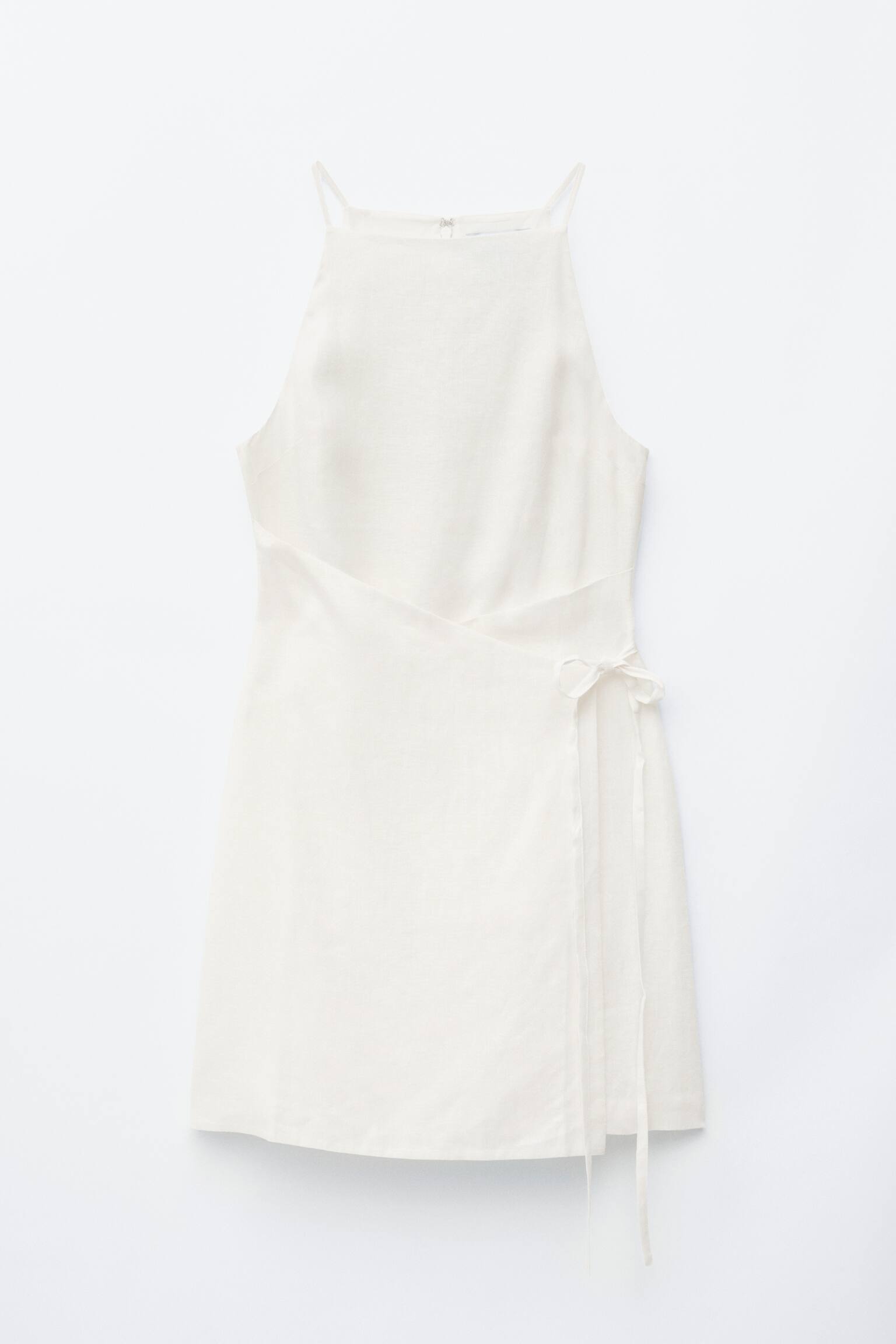 Robe courte en lin - Blanc