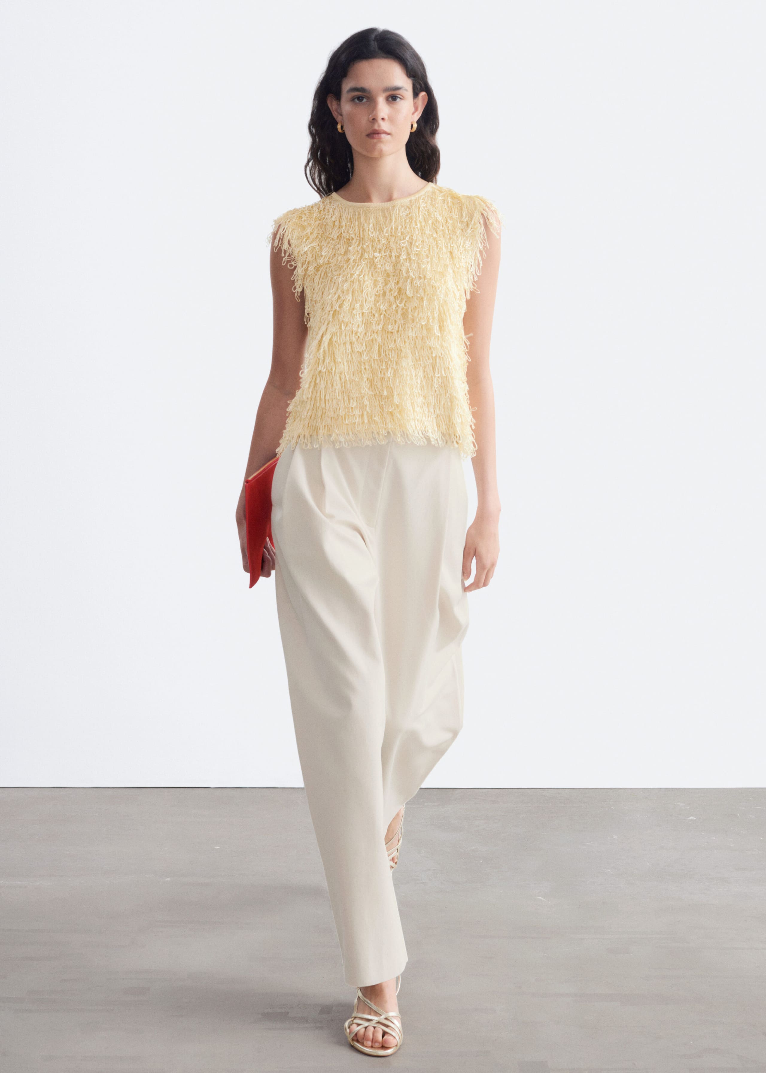 Fringed Top - Cream - Still Life