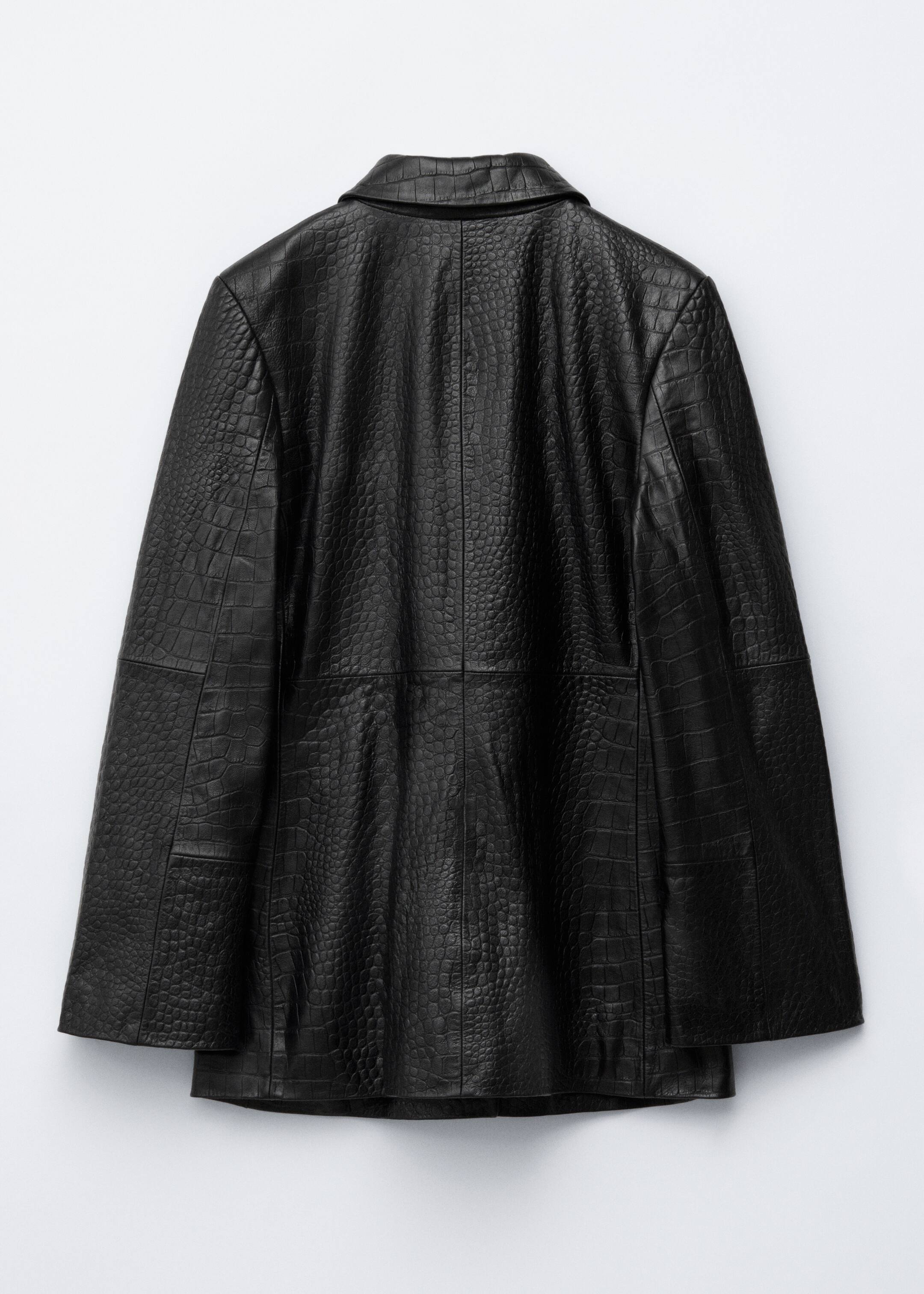 Zobraziť väčší obrázok: Kožená bunda - Čierna krokodília - ŽENY | H&M SK 6
