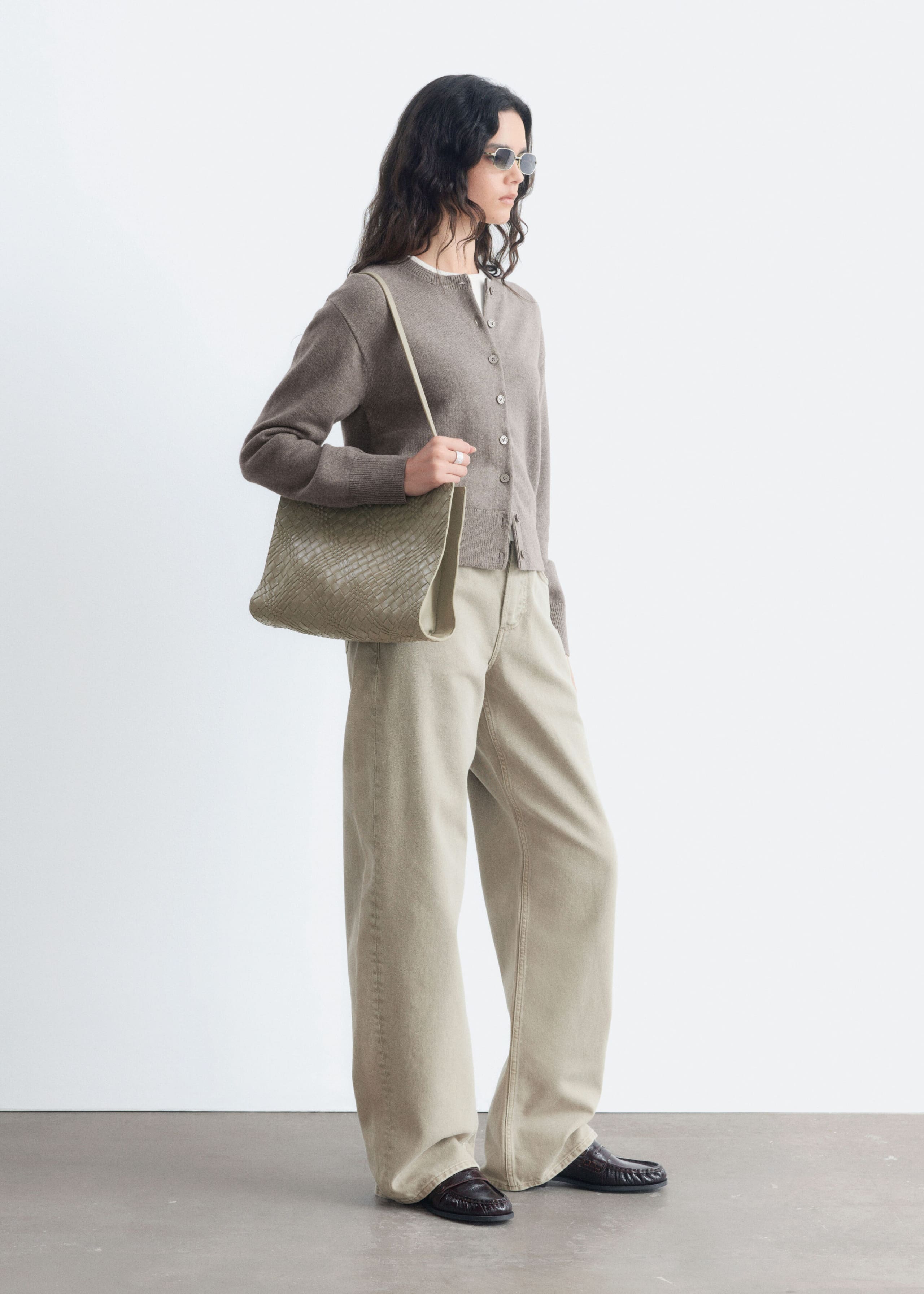Thin-Knit Cardigan - Mole - Lookbook