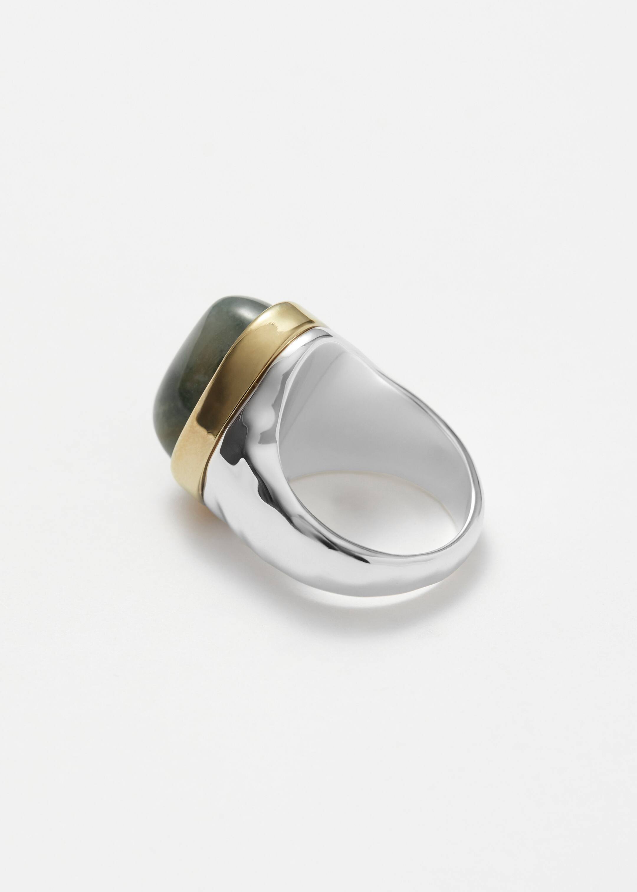 Ver imagen más grande: Anillo de piedra de dos tonos - Verde mármol - MUJER | H&M ES 2