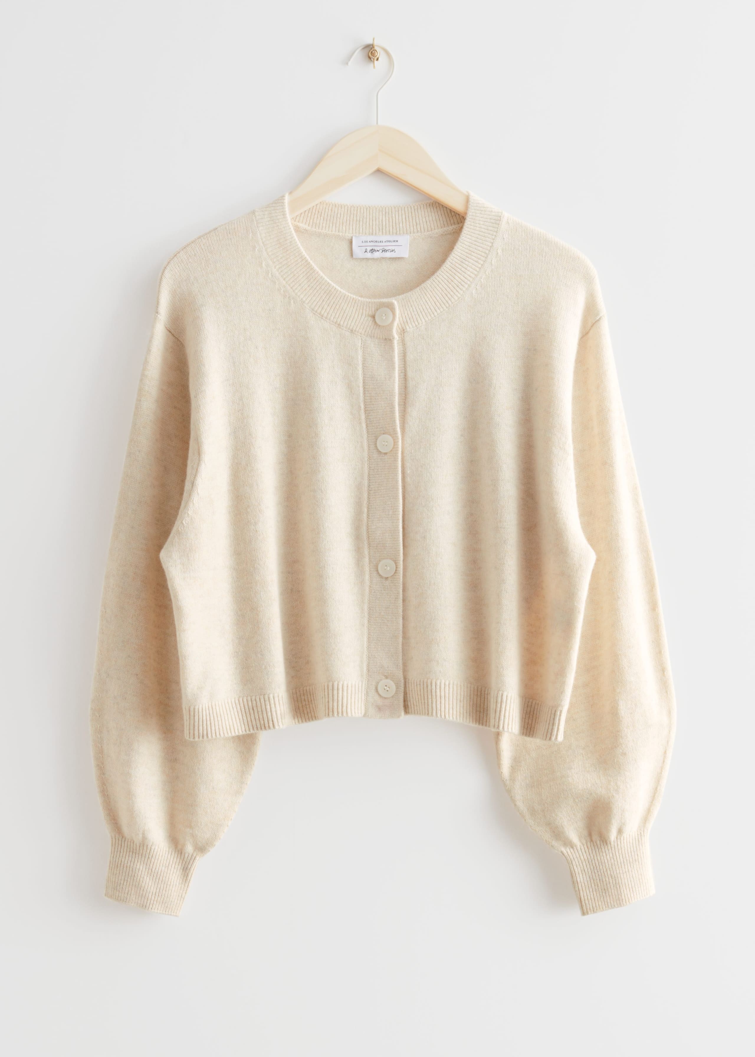 Oversized Knit Cardigan - Cream - Still Life