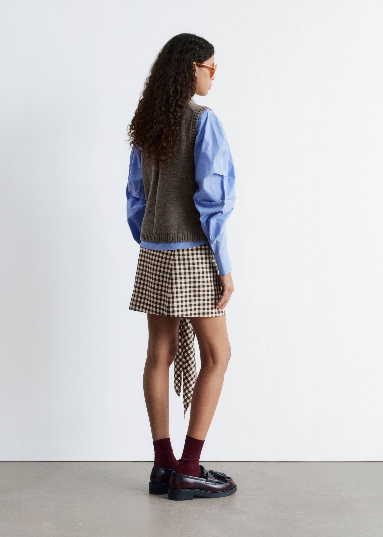 Knitted Sweater Vest - Talpa/Blu navy - 4