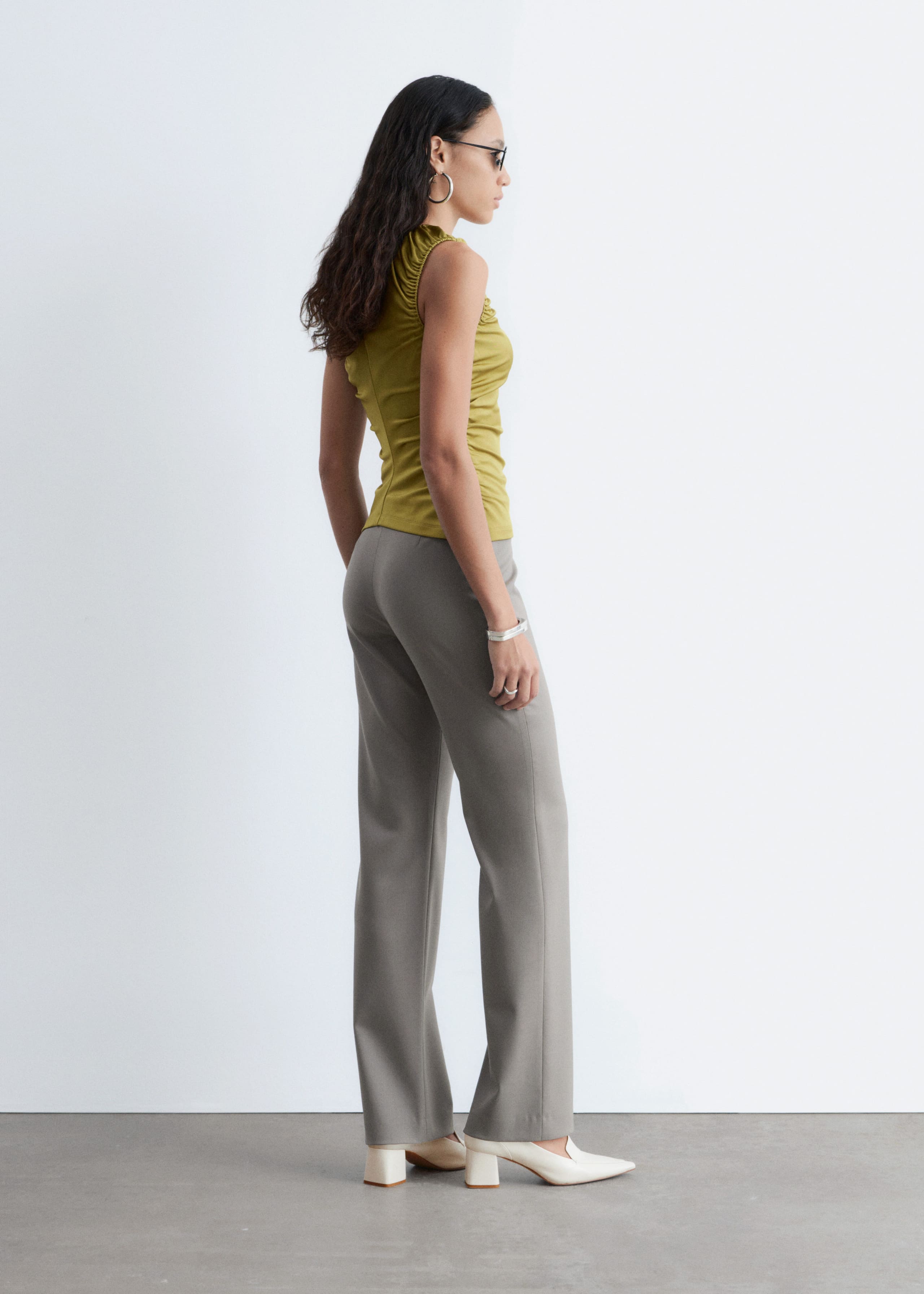 Image of Merino Wool Straight-Leg Trousers