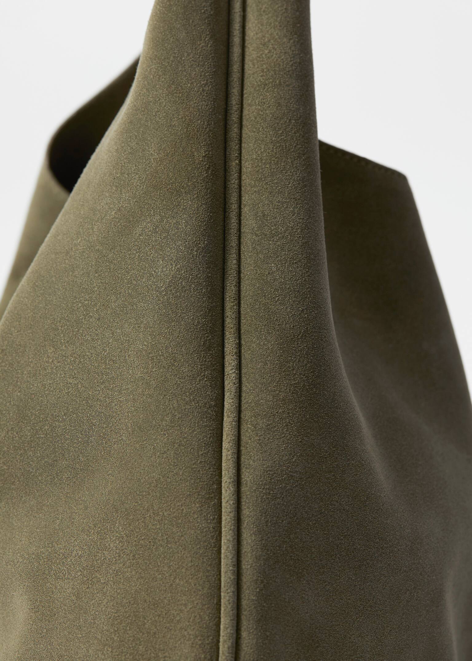 Grand sac cabas en daim - Vert/Marron/Gris foncé/Rouge foncé/Bleu clair/Rouille - 4