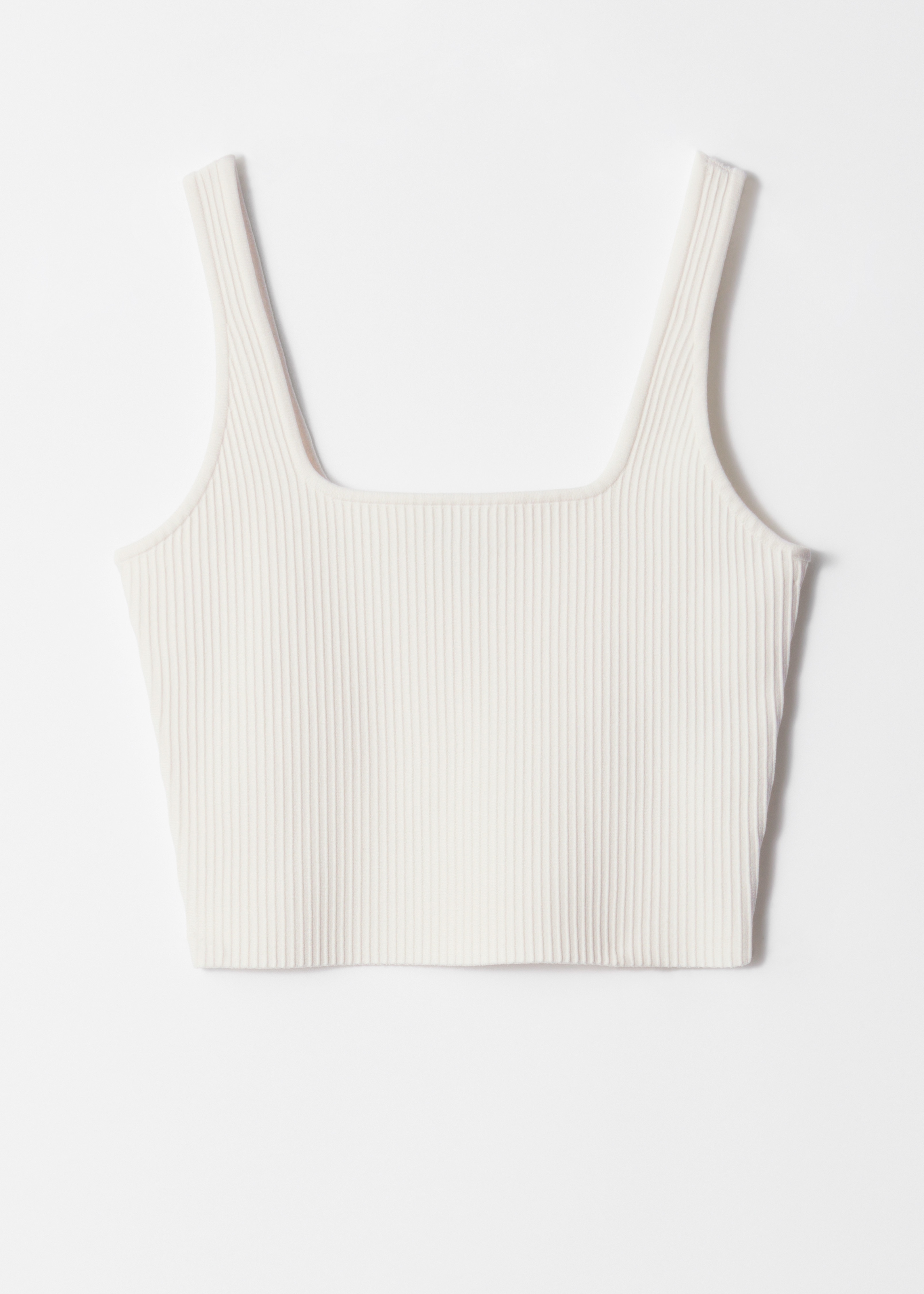 Cropped Top - Bílá