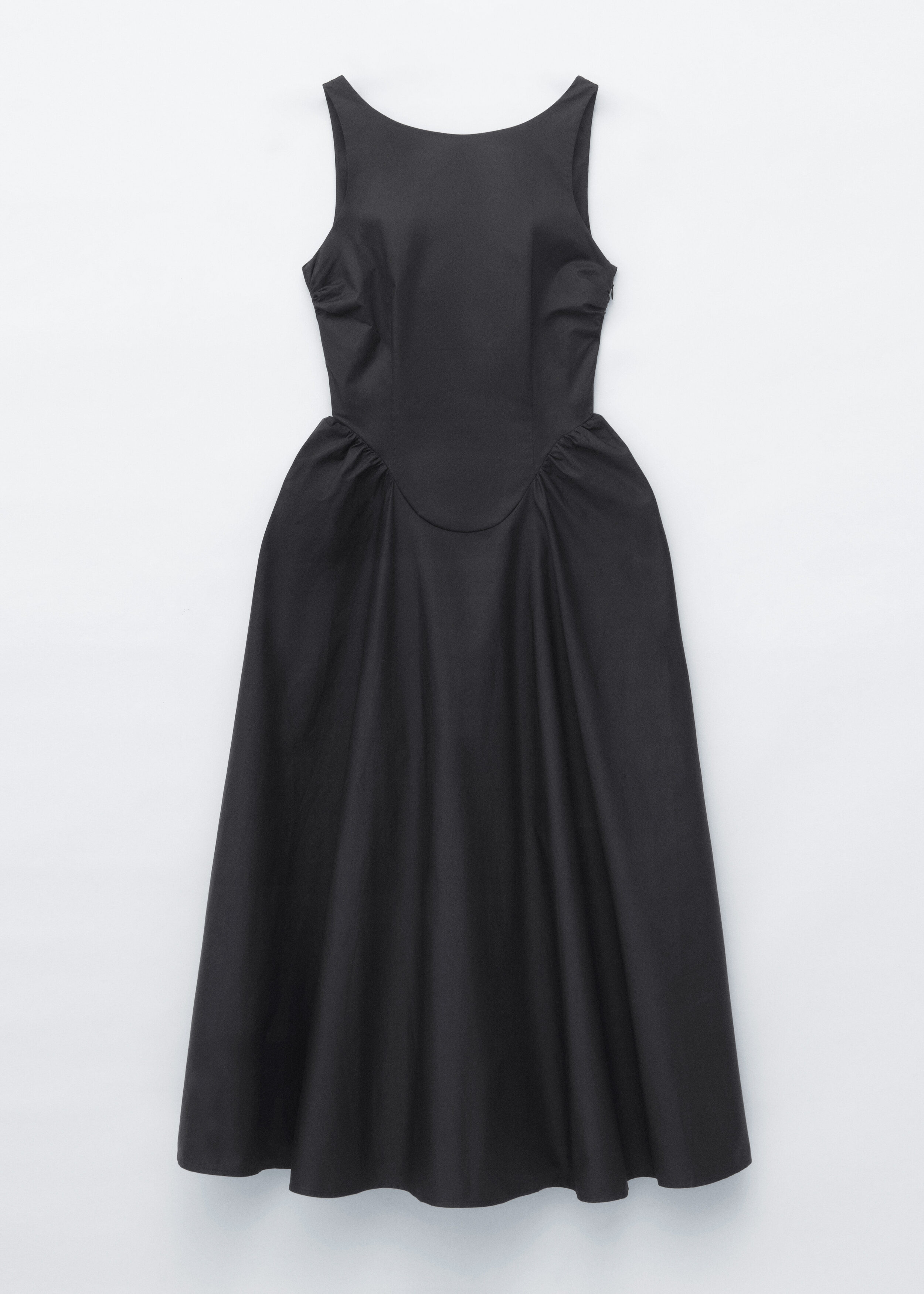 Tie-Back Midi Dress