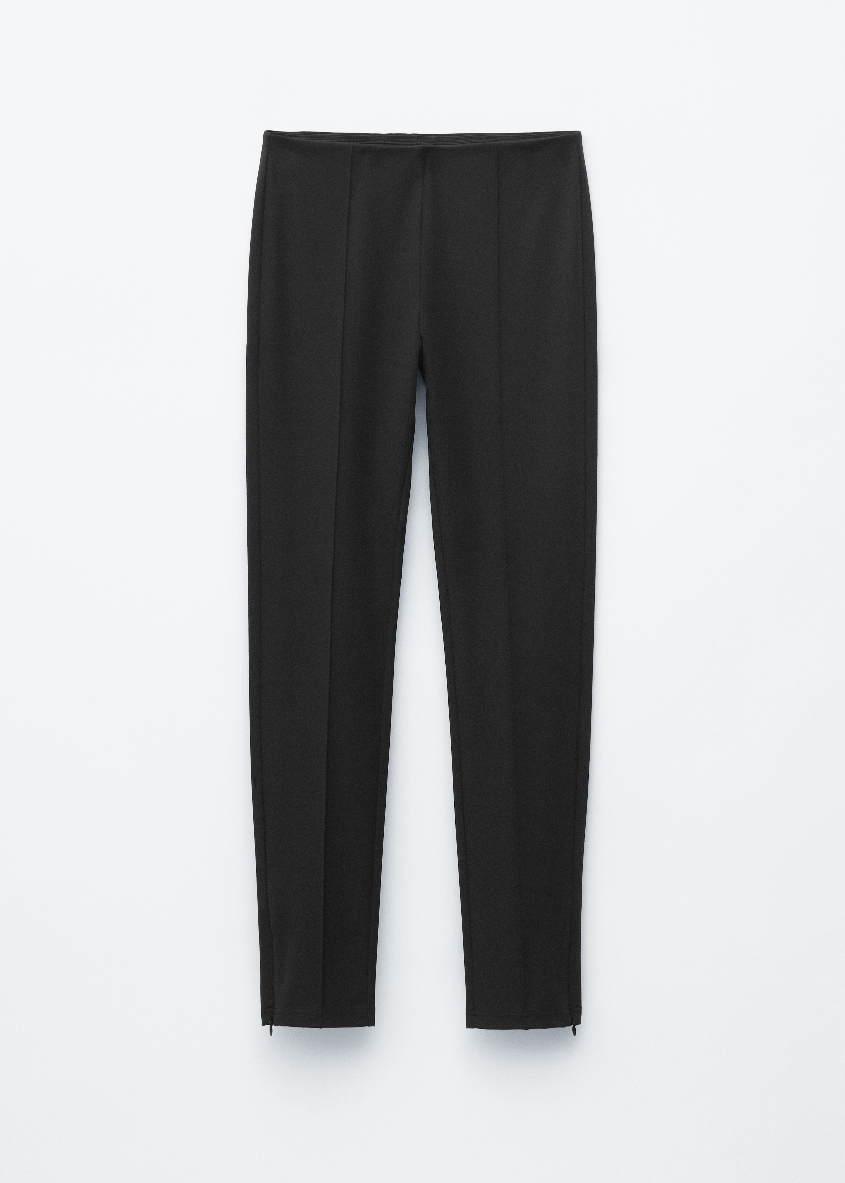 Legging en jersey à nervures - Noir