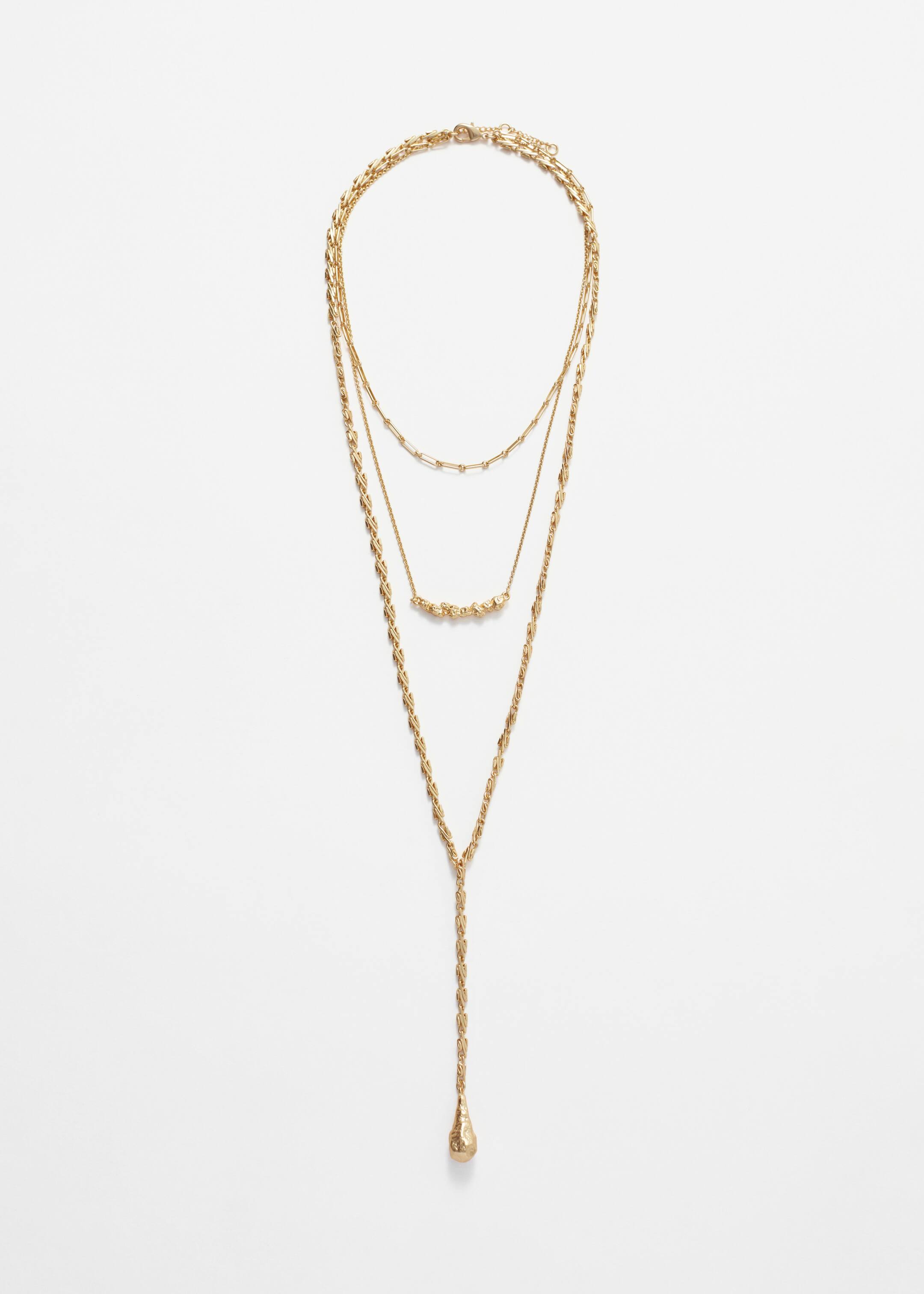 Ver imagem maior: Colar Lariat em camadas - Dourado - SENHORA | H&M PT 2