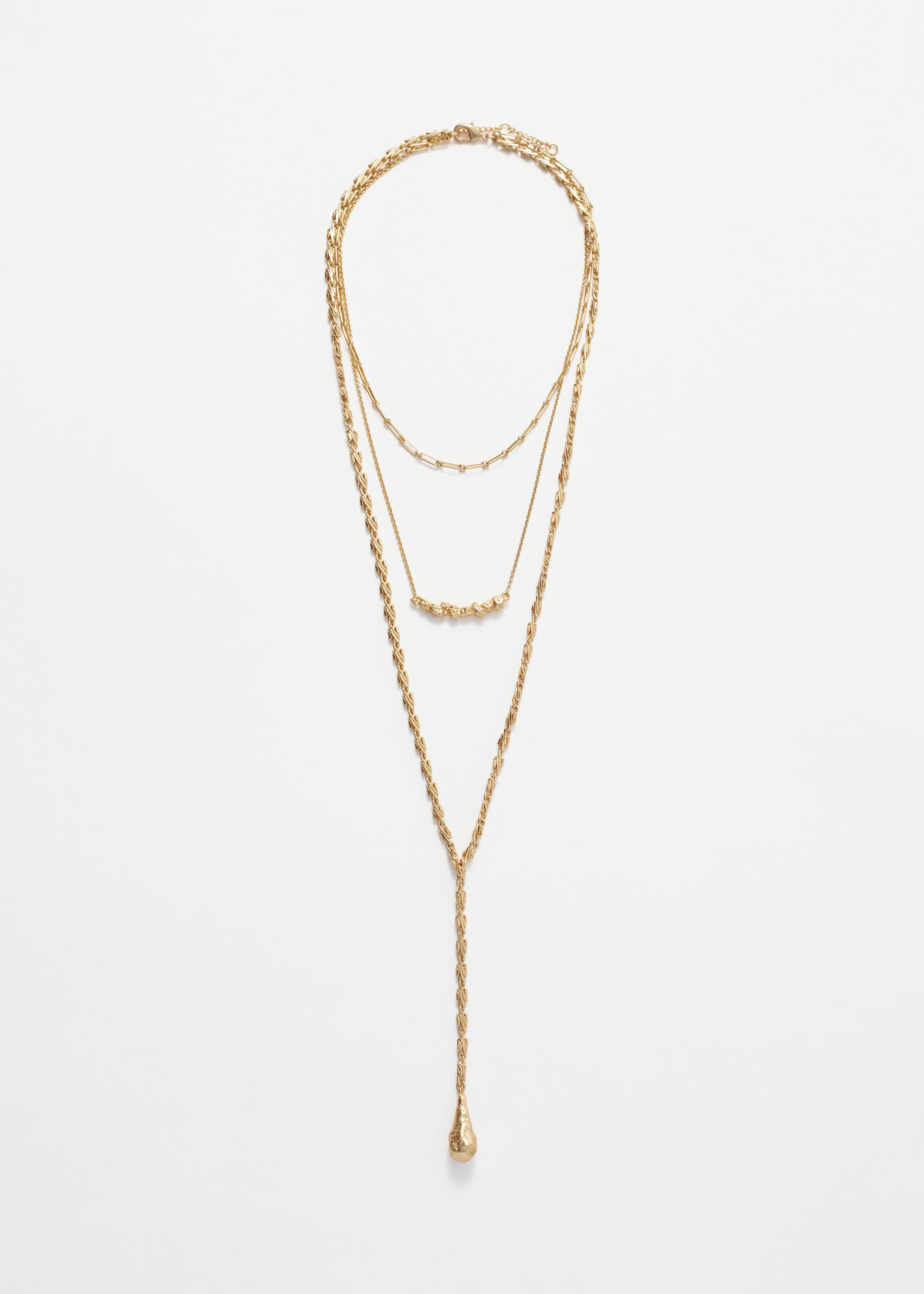 Zobrazit větší obrázek: Víceřadý náhrdelník lariat - Zlatá - ŽENY | H&M CZ 2
