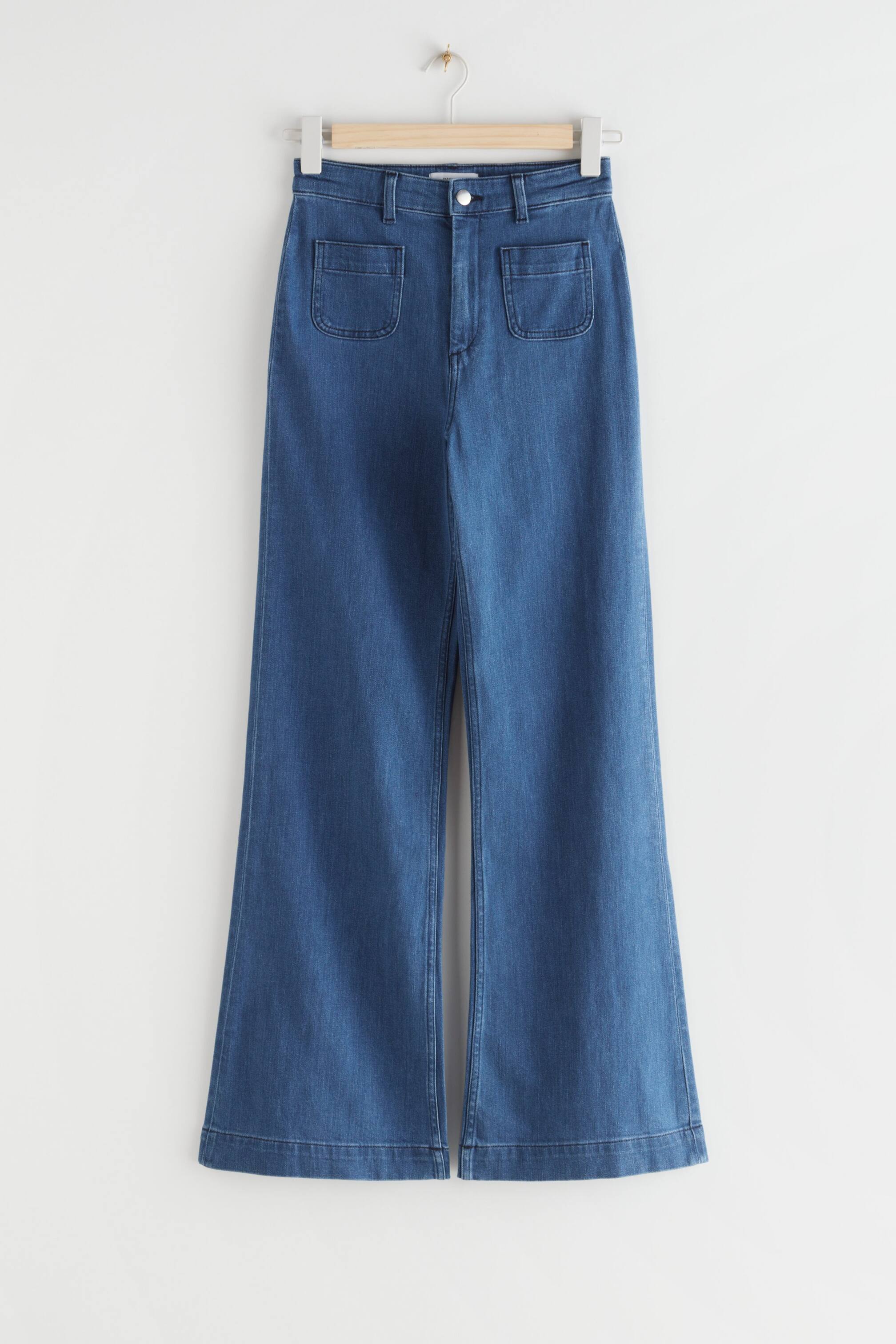 Zobacz większy obraz: Rozszerzane jeansy - Mid Blue - ONA | H&M PL 1