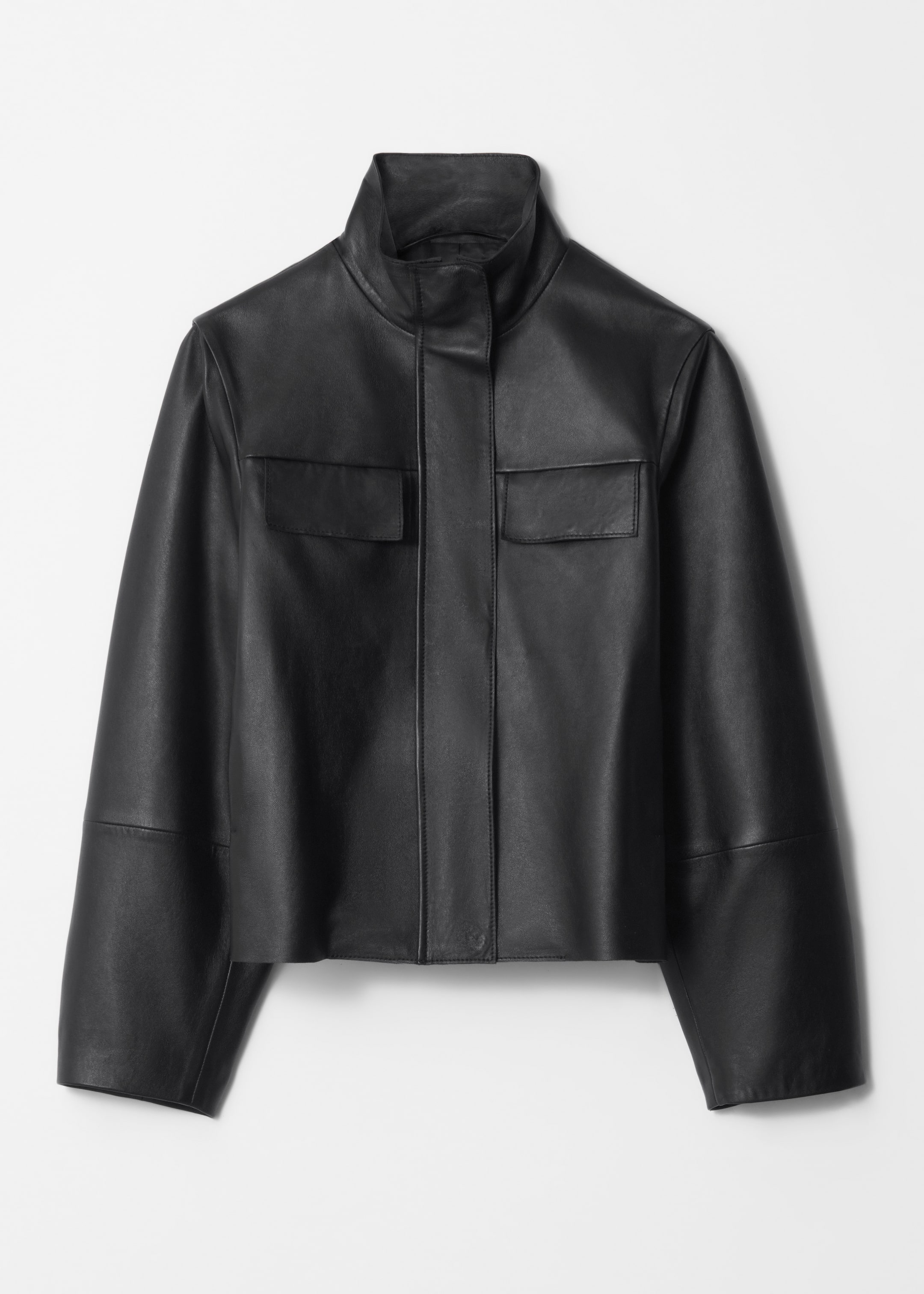 Größeres Bild ansehen: Lederjacke mit Pattentaschen - Schwarz - Ladies | H&M DE 1