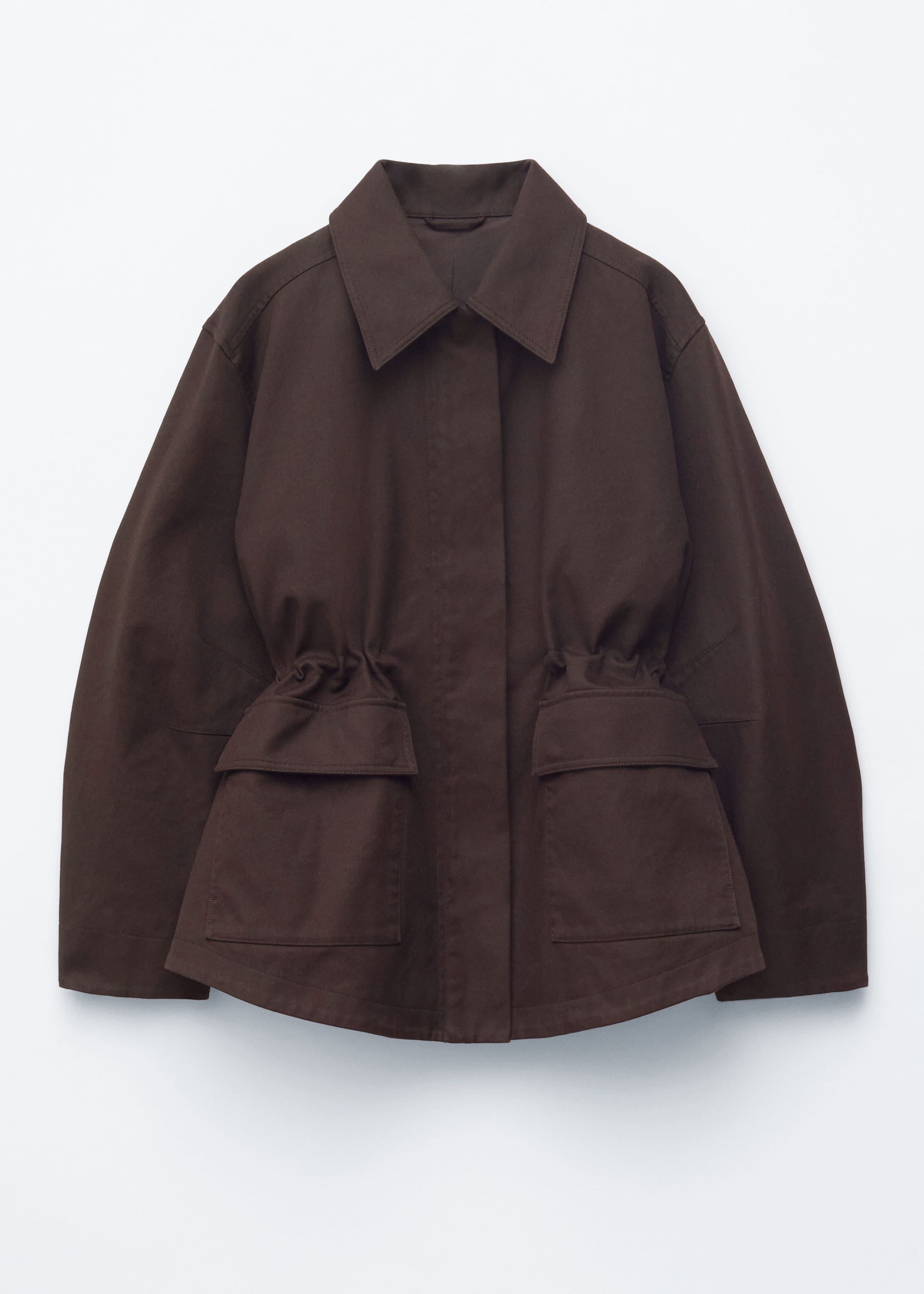 Image of Oversized Drawstring Utility Jacket