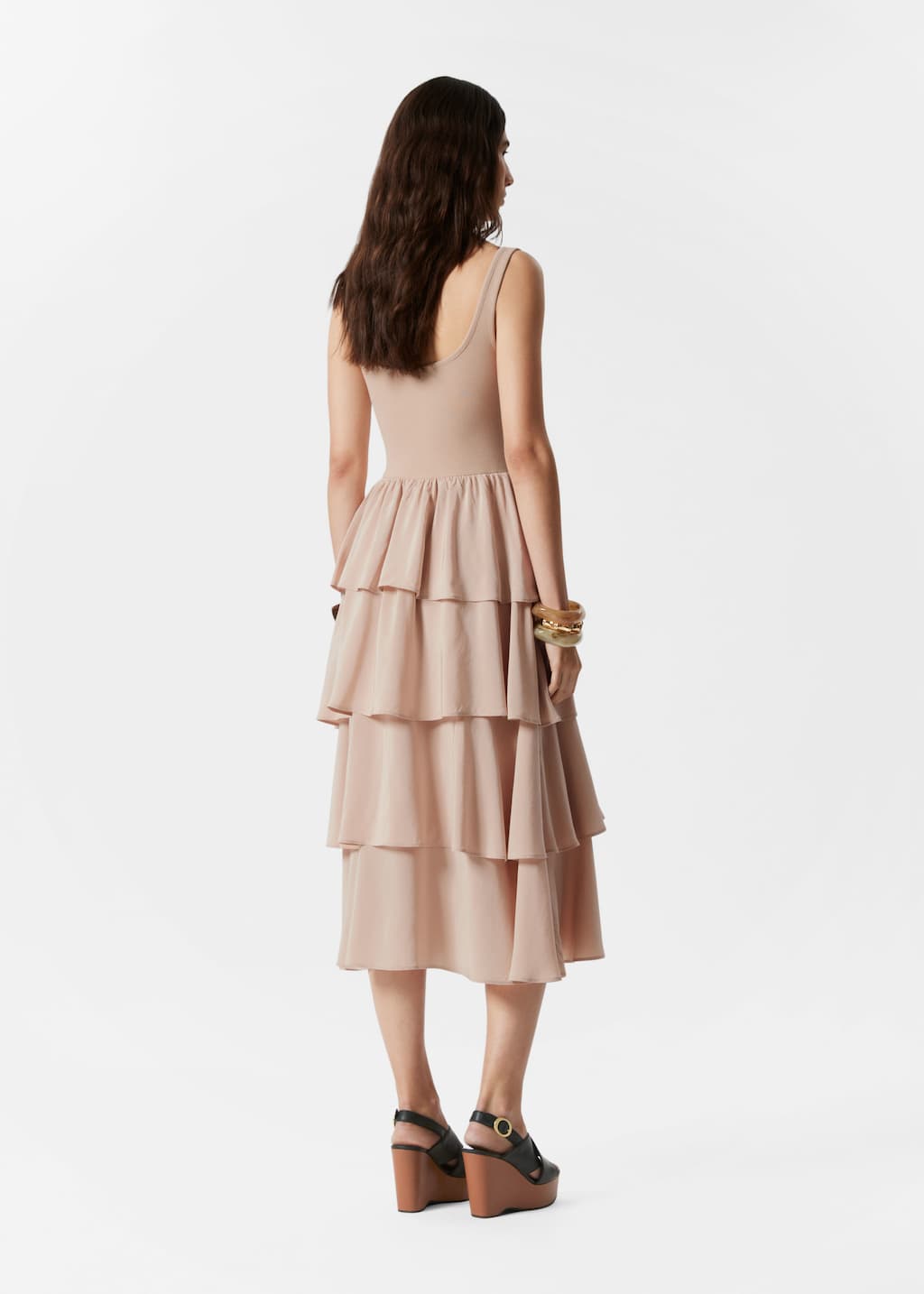 Image of Ruffle Midi Dress