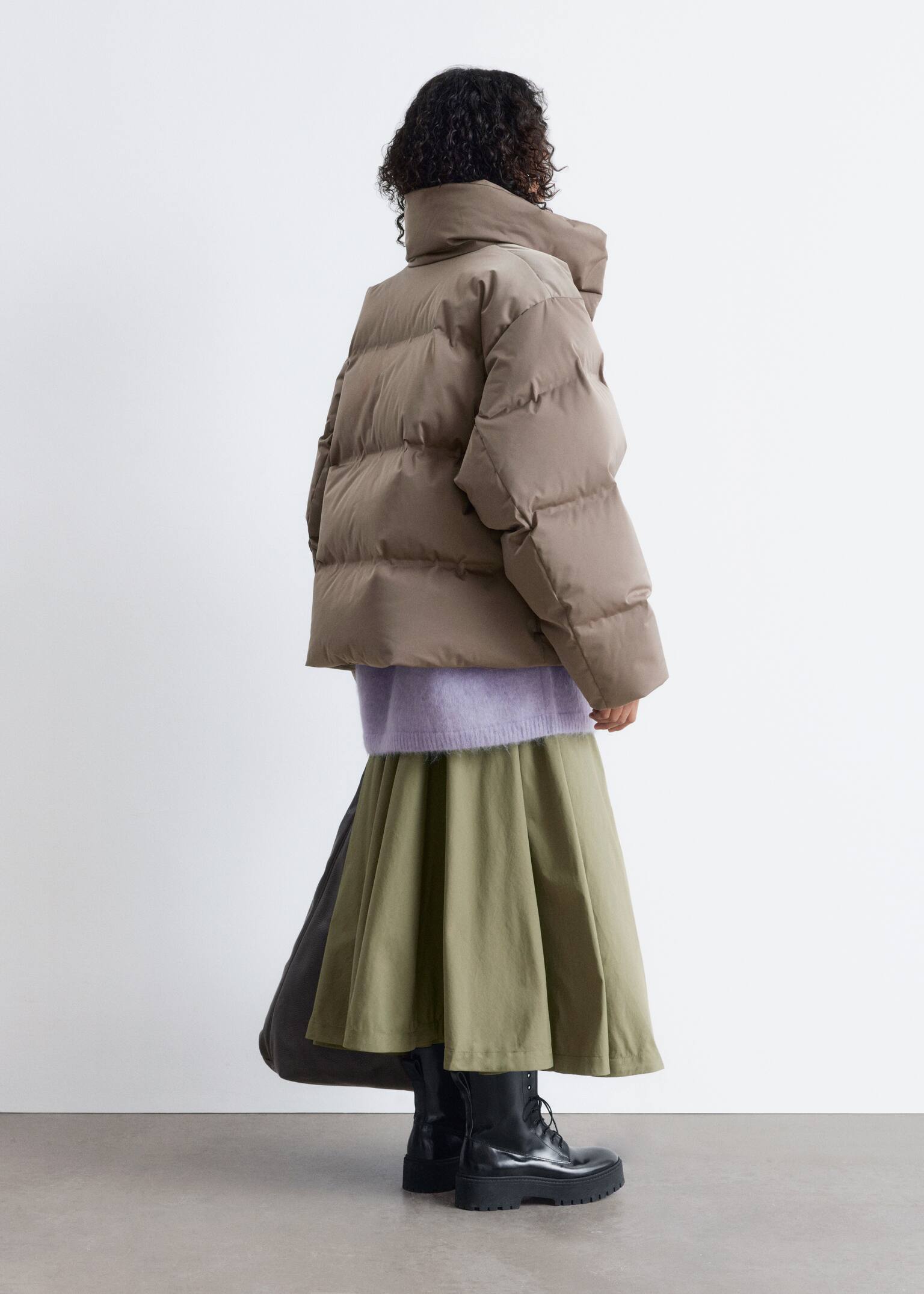 Chaqueta acolchada de plumas - Topo - 6