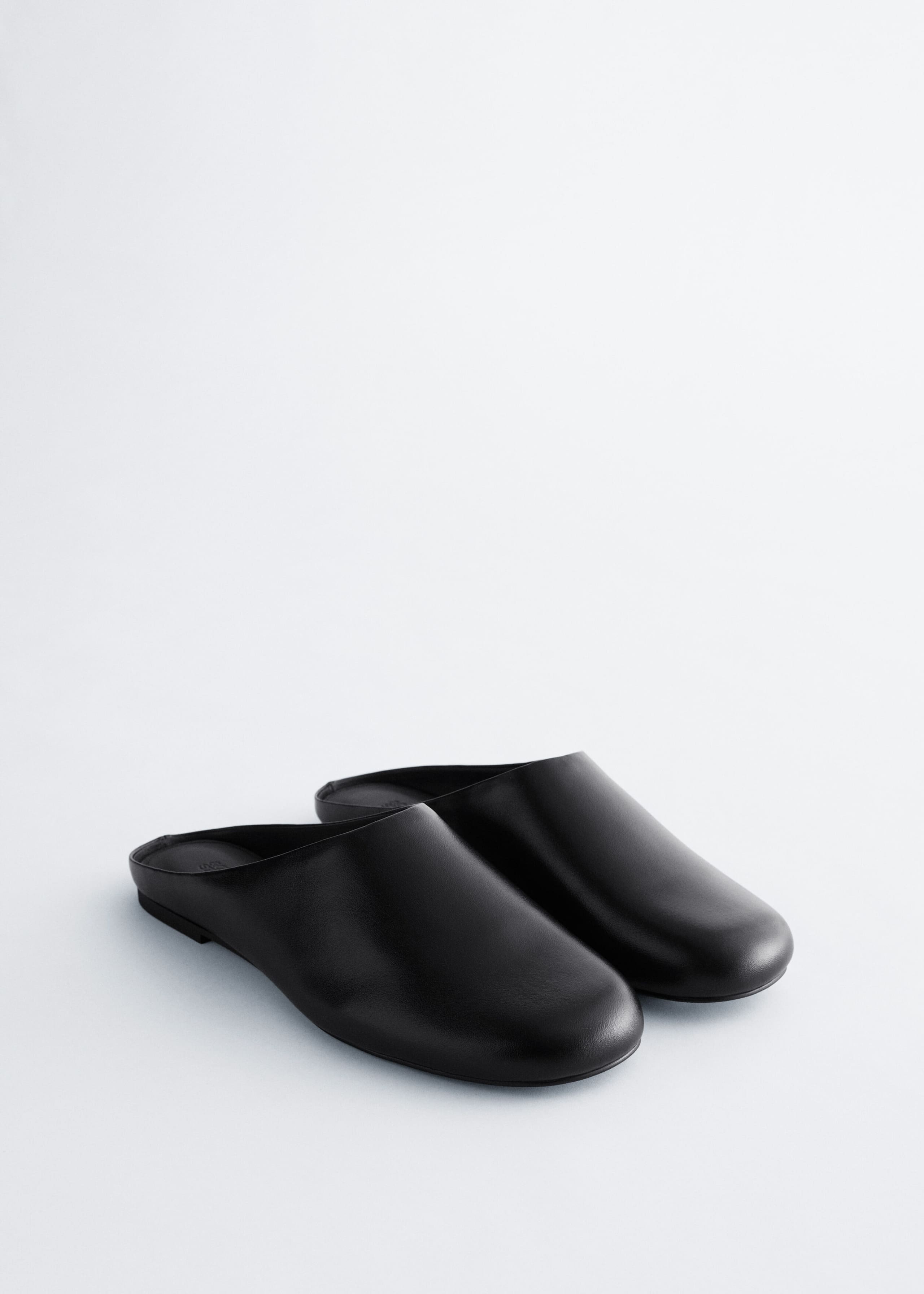 Leather Slip‑On Mules - Black - Still Life
