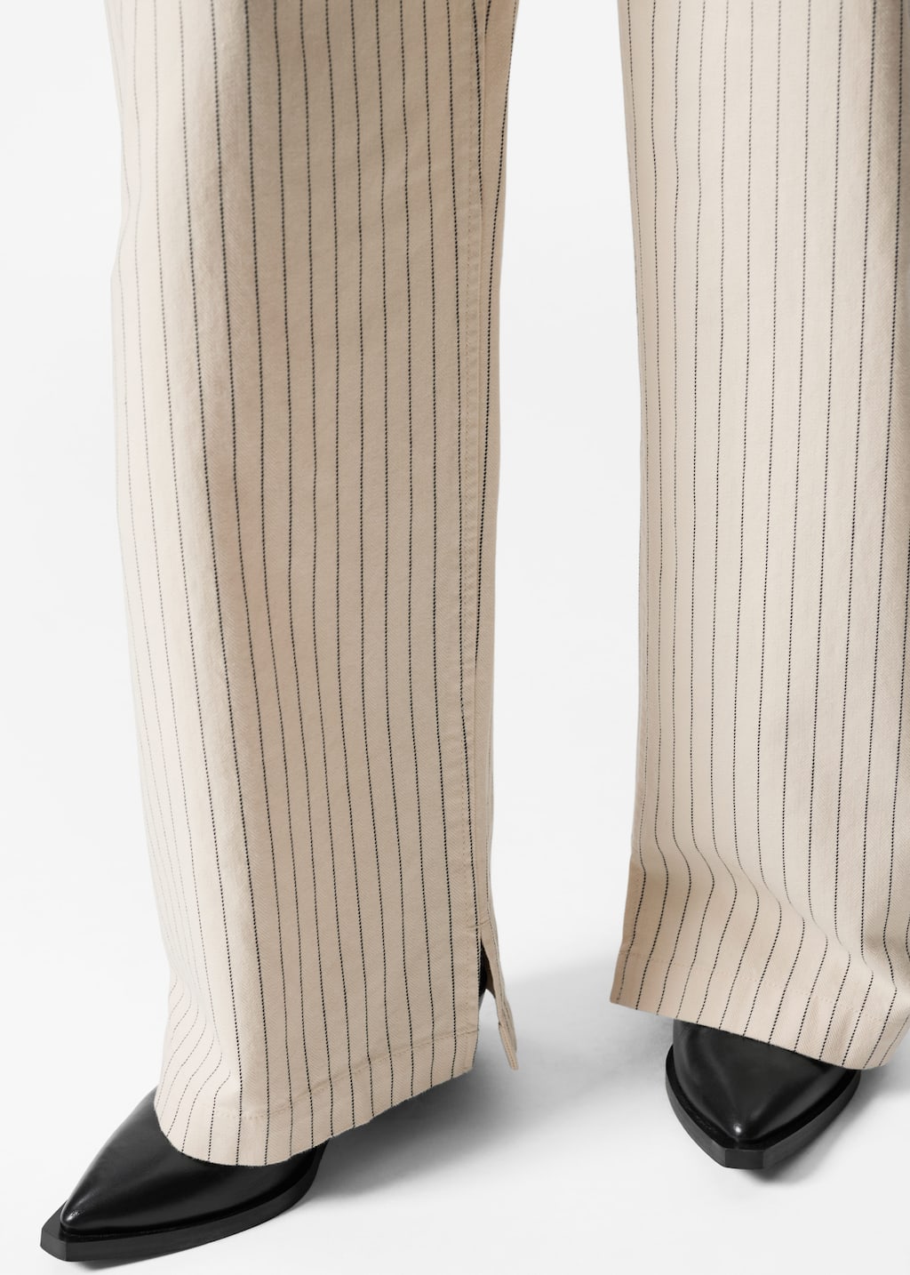 Image of Buckle-Belt Trousers
