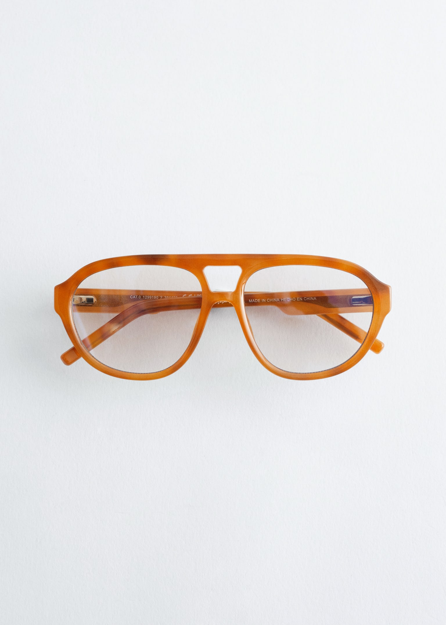 Lunettes de soleil à monture aviateur - Brun/Verres lumière bleue/Éc. tortue brun foncé/Jaune/Vert/Brun - 2