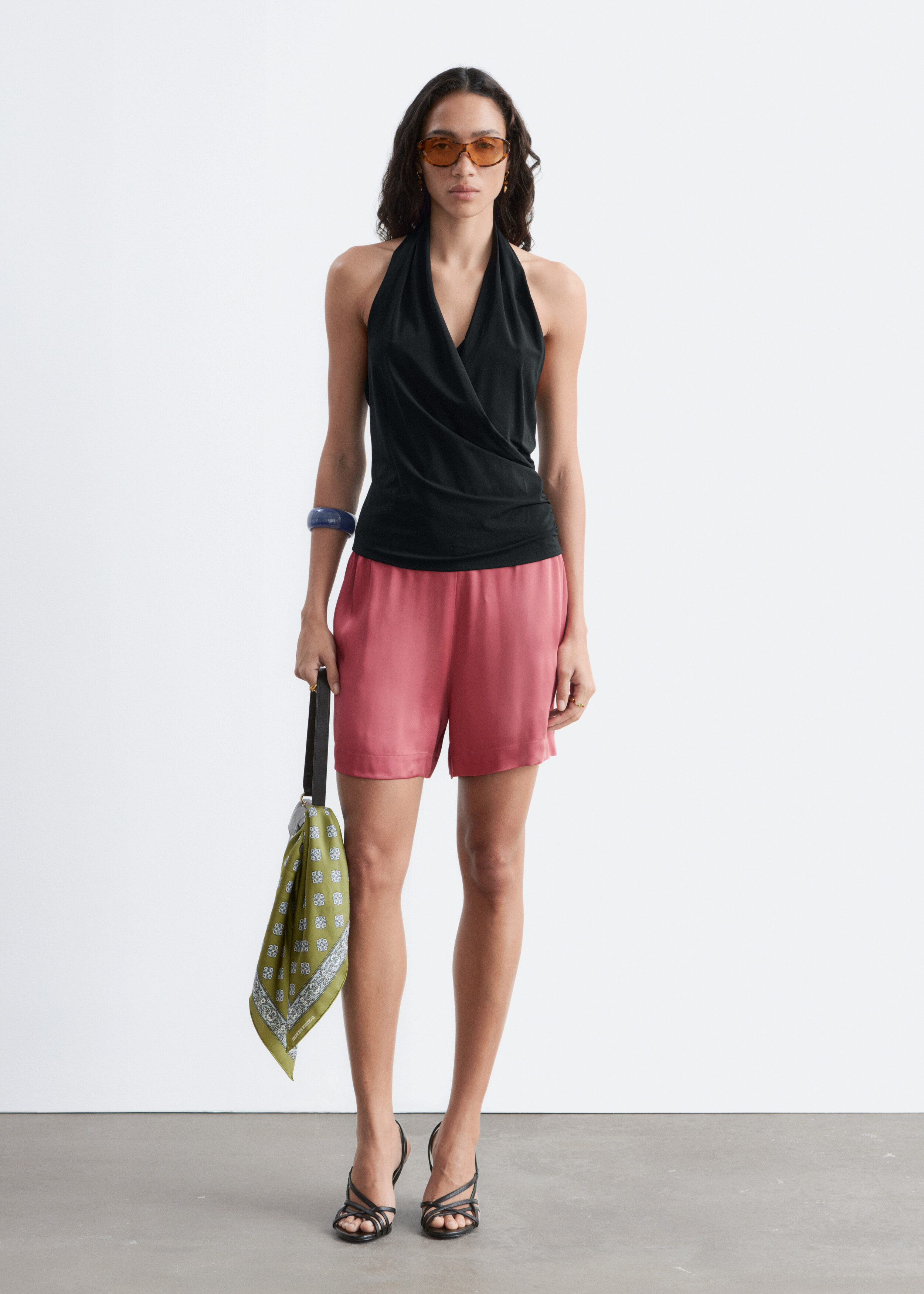 Satin Pull-On Shorts