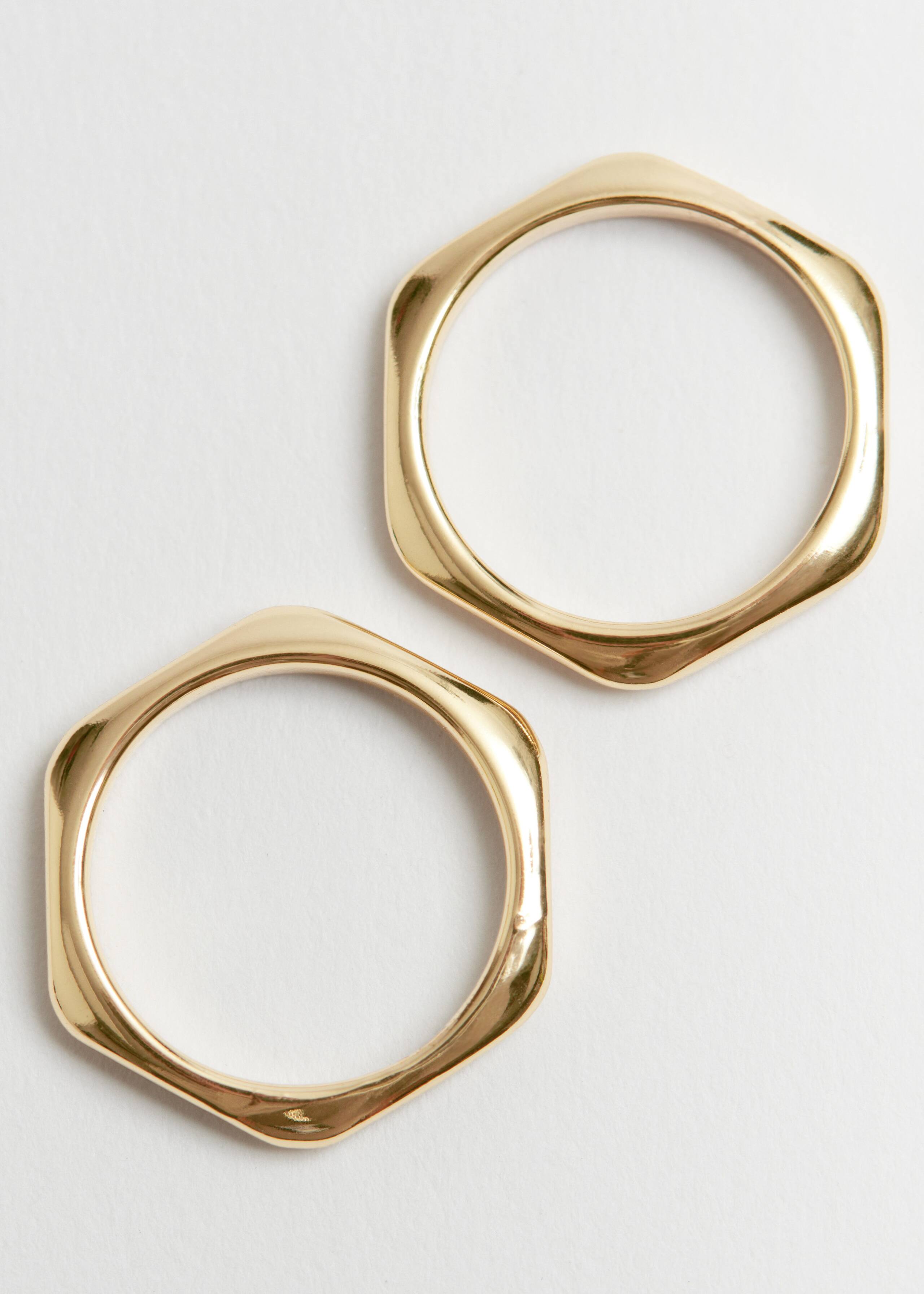 Lot de bagues hexagonales arrondies - {{variantName}} - Descriptive Detail