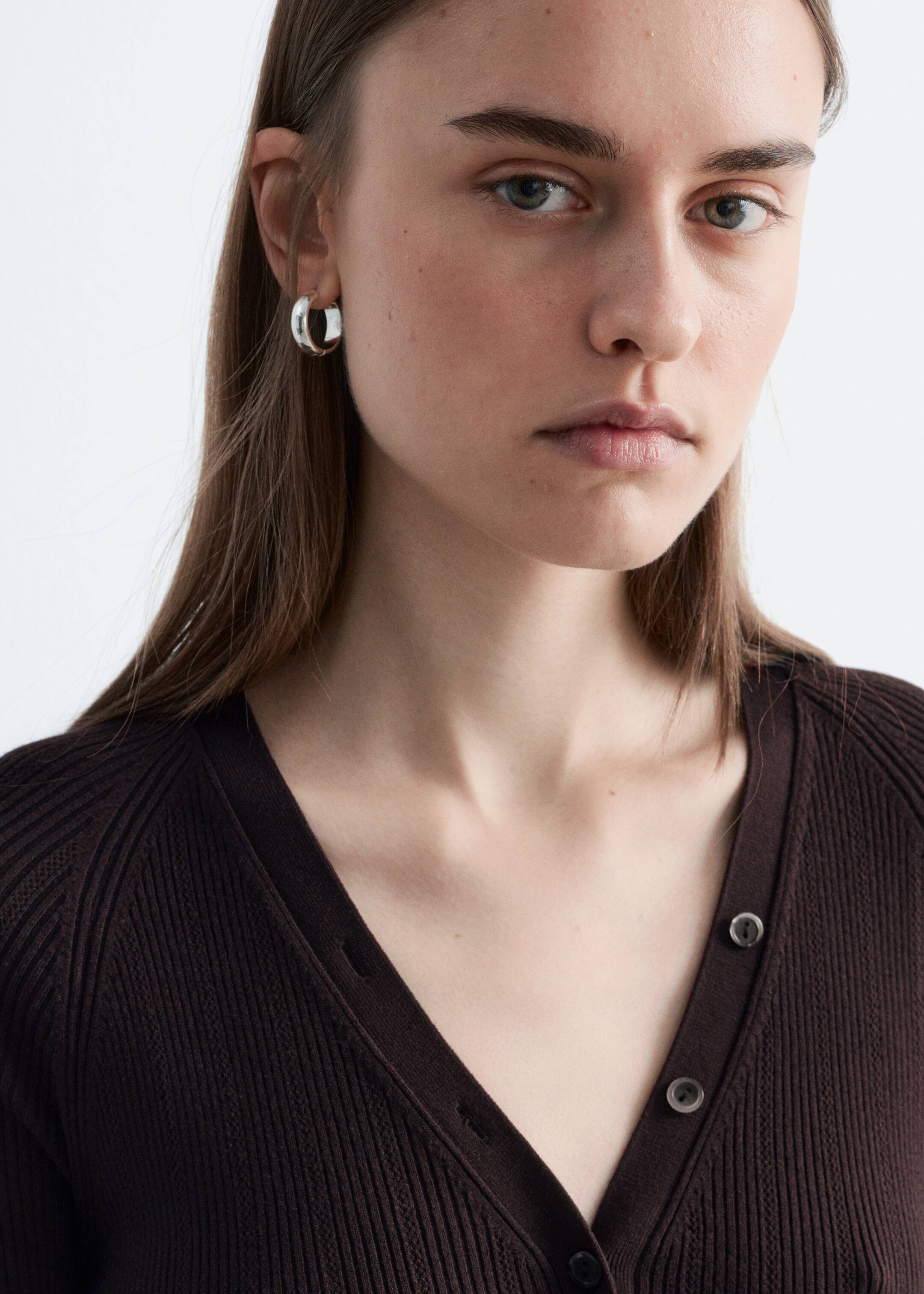 Visualizza immagine più grande: Body a maniche lunghe con lavorazione a coste - Marrone scuro - DONNA | H&M IT 2