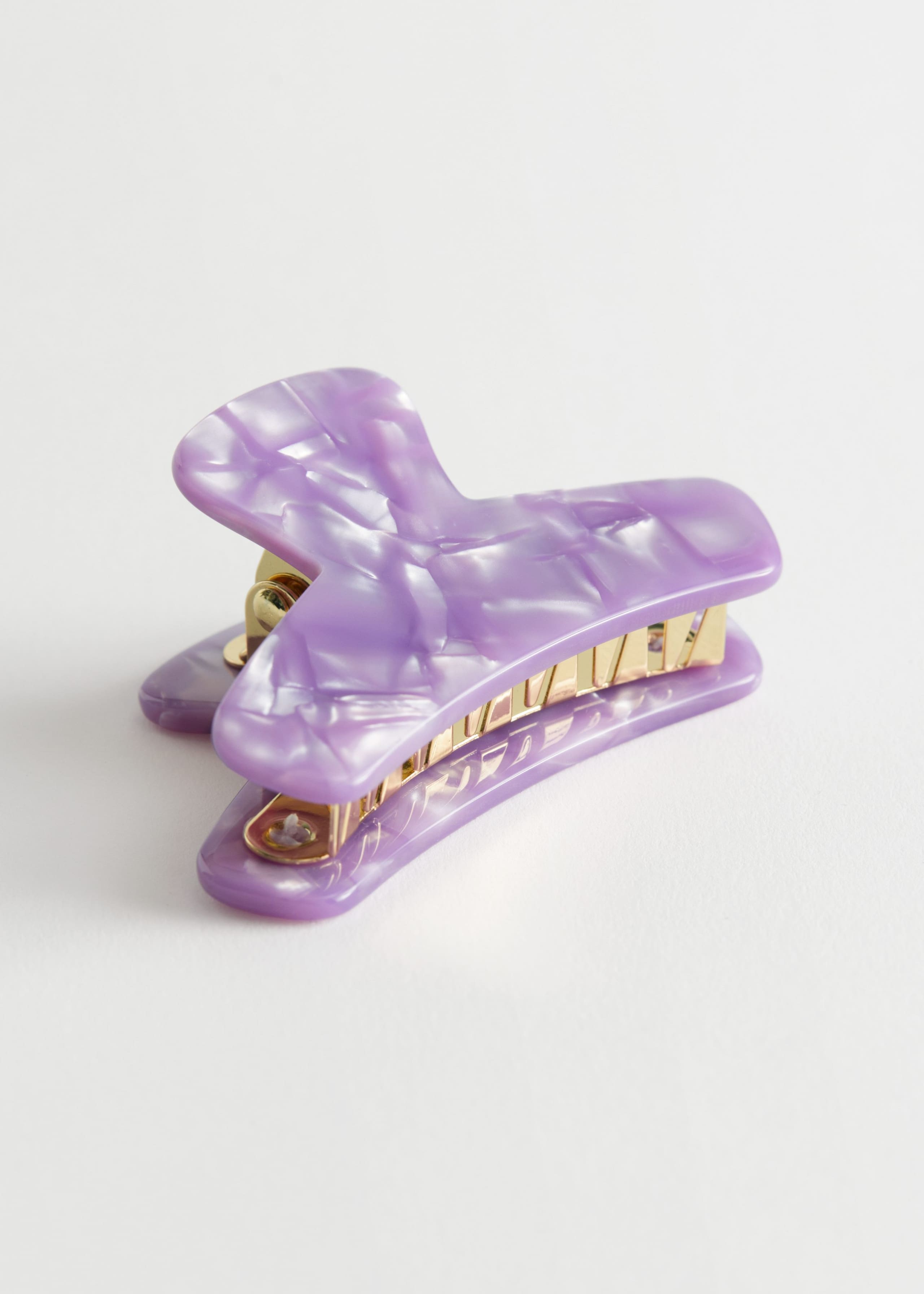Pinza para el pelo de acetato efecto nublado - Rosa - Bodegón