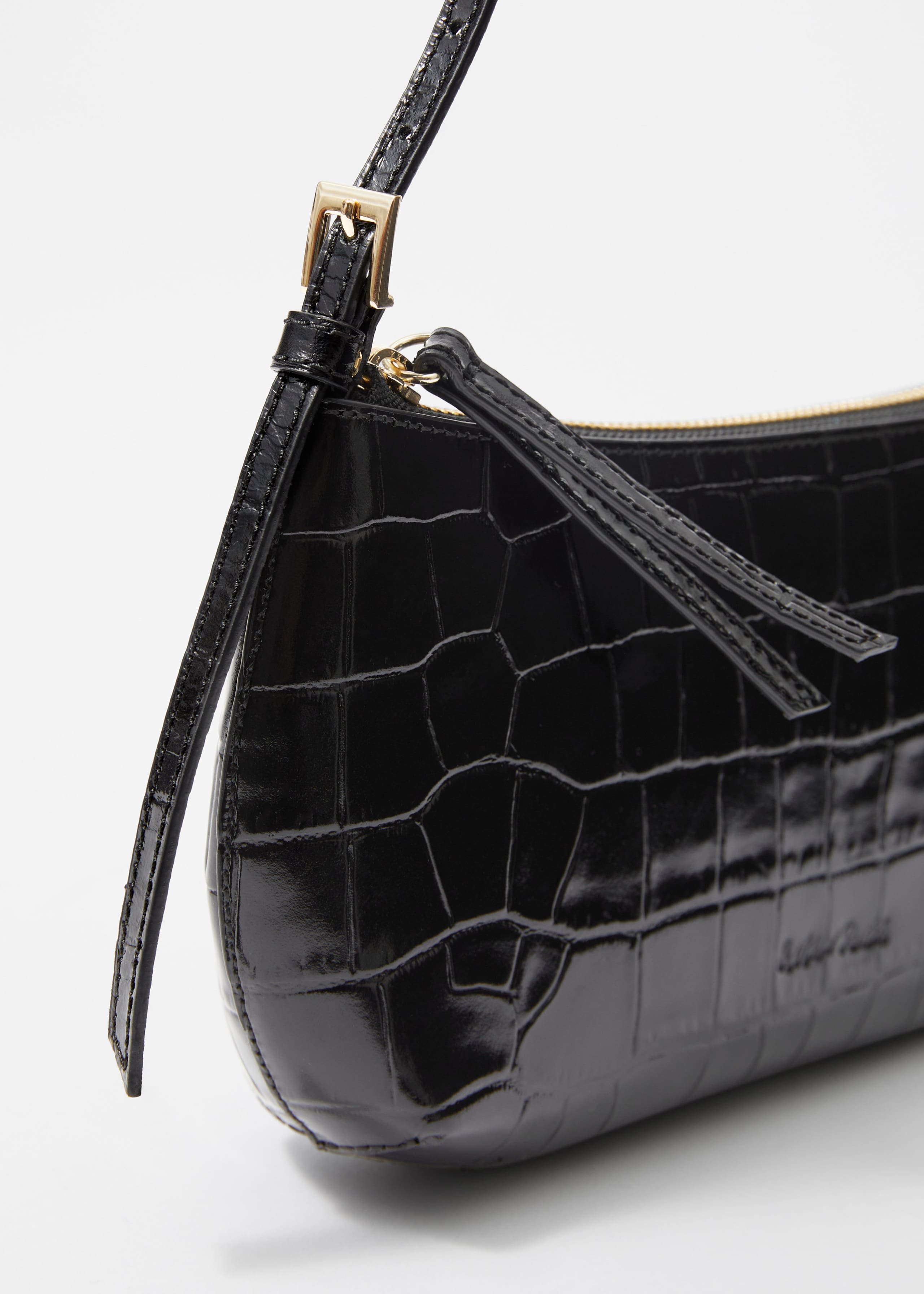 Kleine Schultertasche aus Leder - {{variantName}} - Beschreibendes Detail