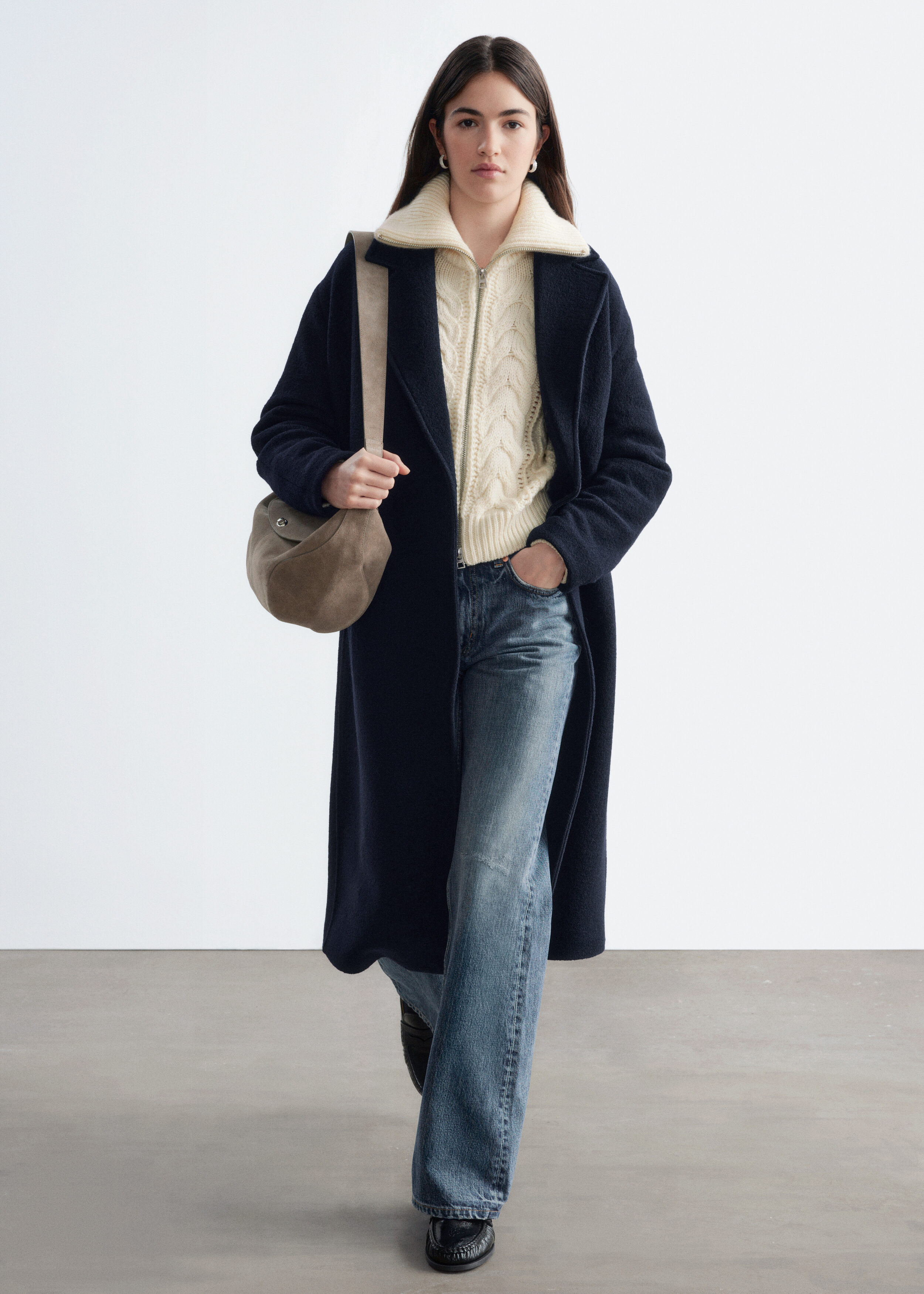 Voluminous Belted Wool Coat by & Other Stories